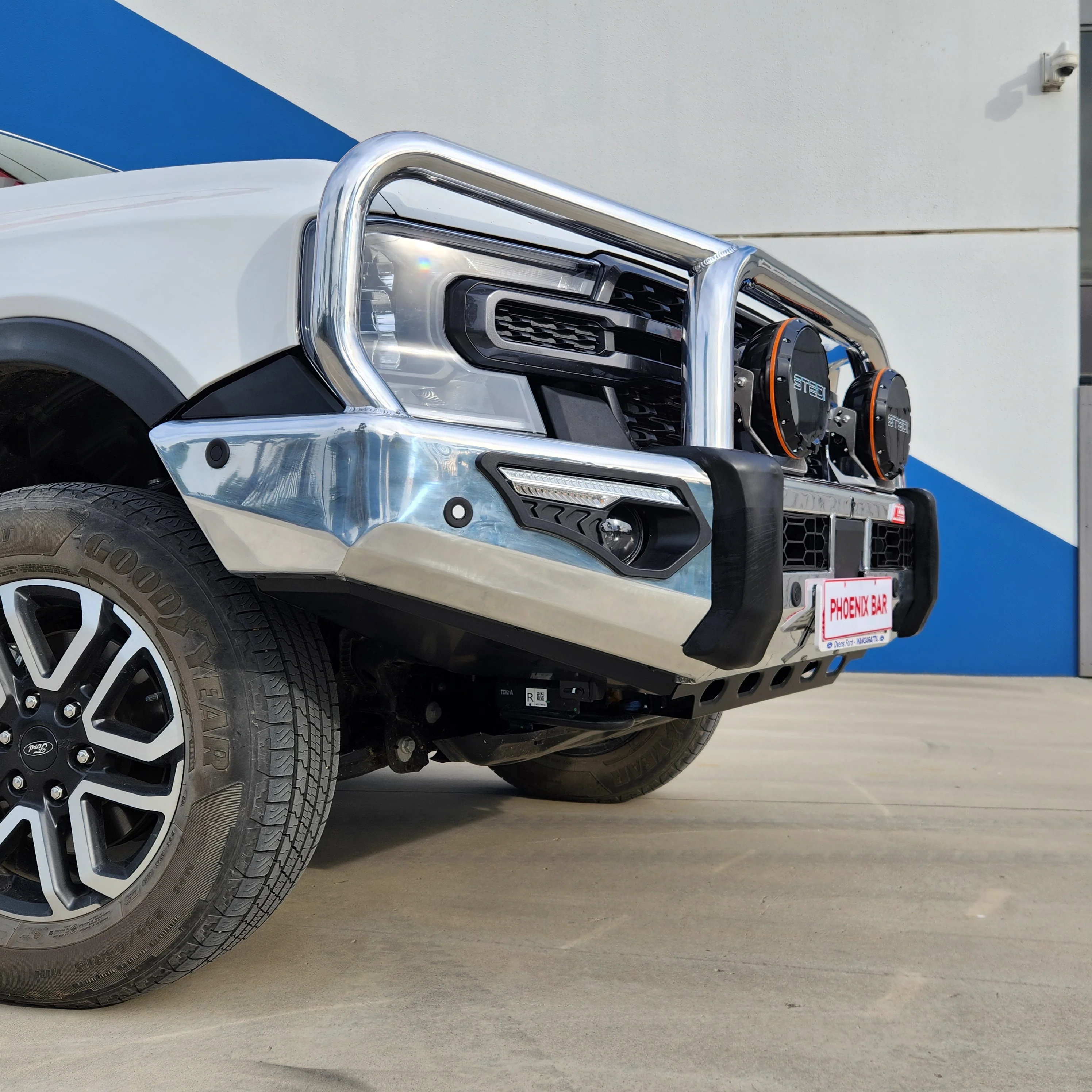 Next-Gen Ranger 2022-On - 808-01A Alloy Phoenix Bull Bar Triple Loops Package - SKU MCC-05010-801AW - Image 5