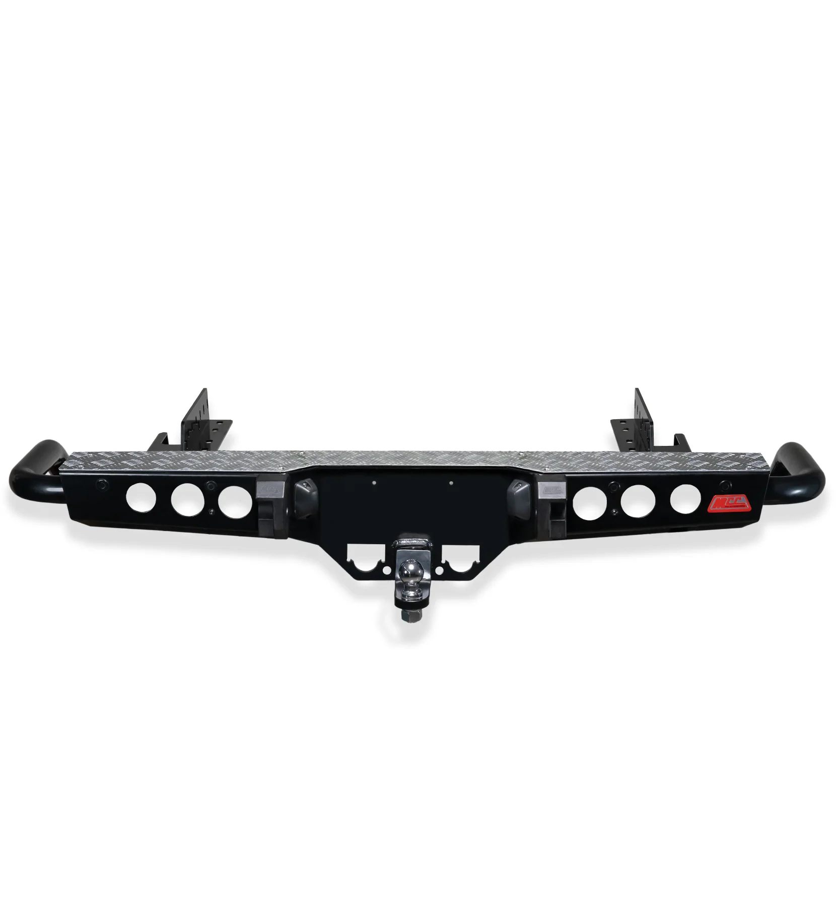 Next-Gen Ranger Raptor 2022-On - 022-03 Jack Rear Bar with Chrome Step Plate Package - SKU MCC-05011-203SP
