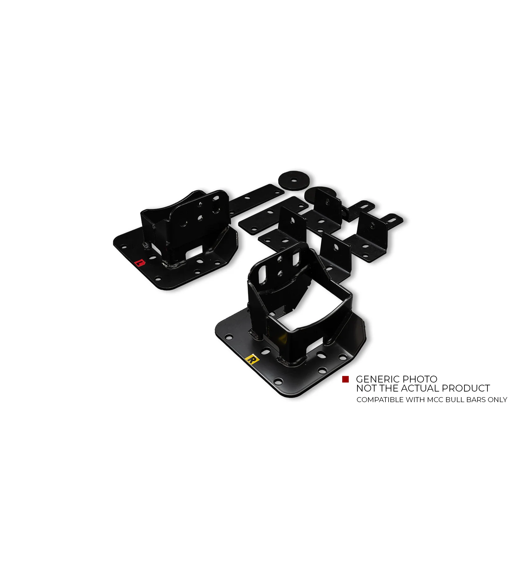 Pajero NM NP 1999-2006 Bull Bar Brackets Includes (707/808/AW) - SKU MCC-02005-BB