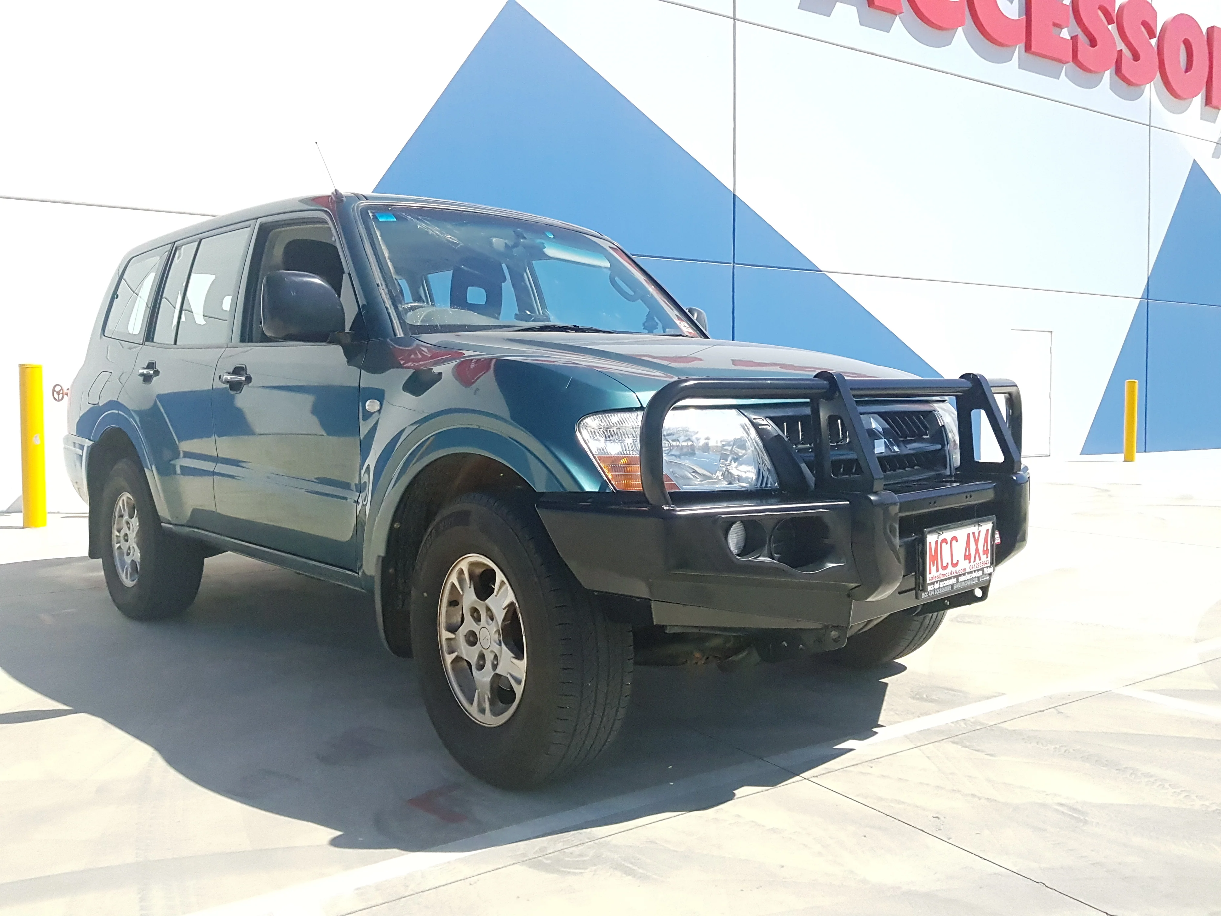 Pajero NM NP 1999-2006 707-02 Falcon Bull Bar Black A-Frame Package (No Foglight) - SKU MCC-02005-702UP - Image 3