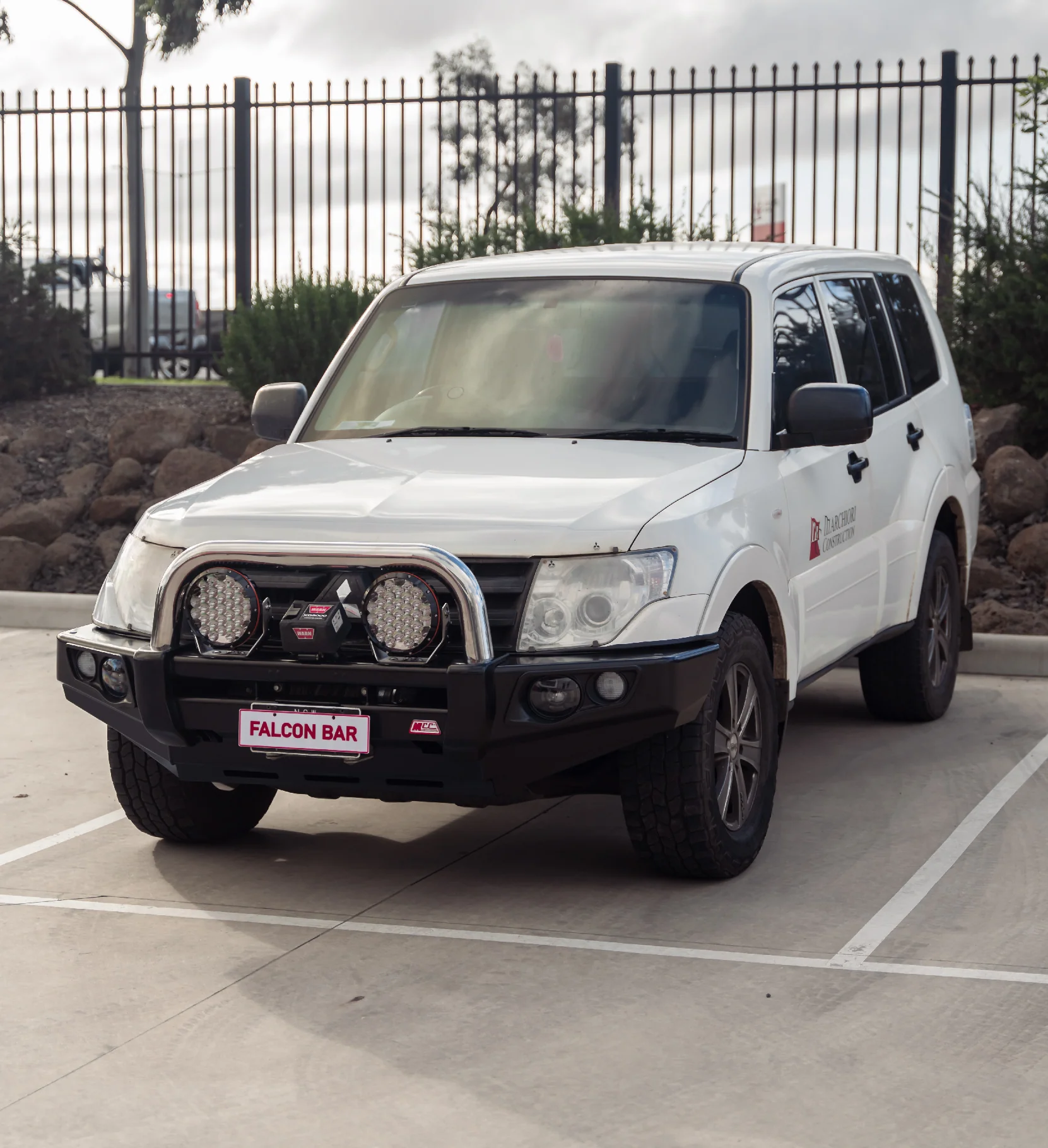 Pajero NS NX NT NW 2006-2021 707-01 Falcon Bull Bar Single Black Loop Package (No Foglight) - SKU MCC-02004-701SBL - Image 2