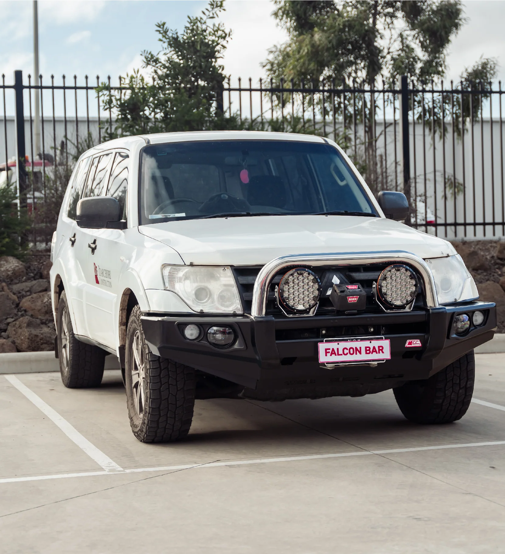 Pajero NS NX NT NW 2006-2021 707-01 Falcon Bull Bar Single Black Loop Package (No Foglight) - SKU MCC-02004-701SBL - Image 3