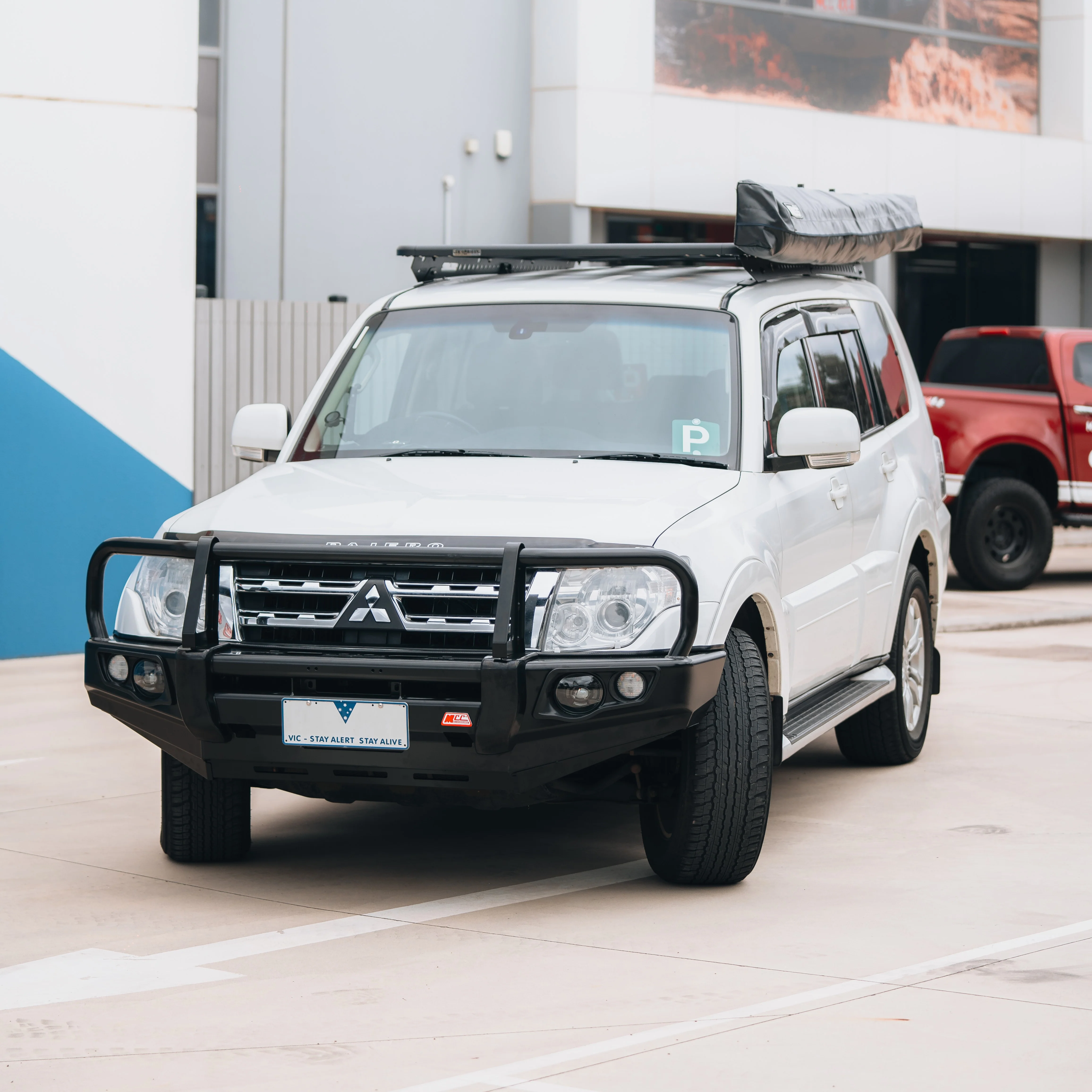 Pajero NS NX NT NW 2006-2021 707-02 Falcon Bull Bar Black A-Frame Package (No Foglight) - SKU MCC-02004-702UP - Image 4