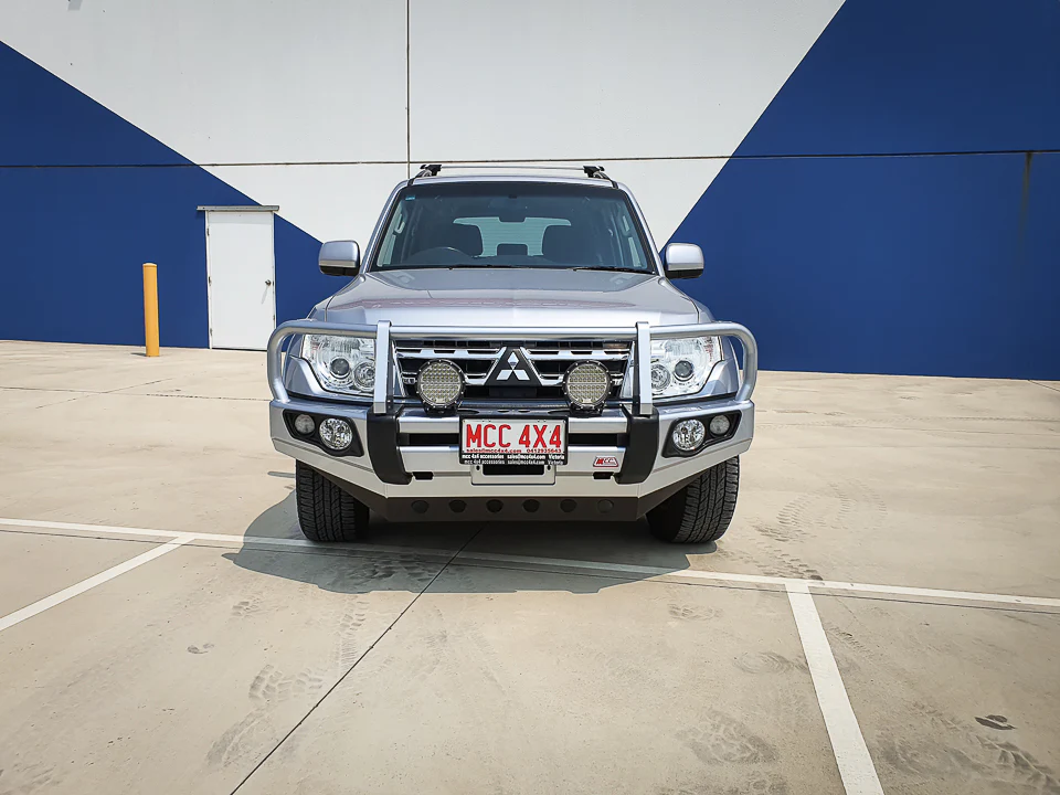 Pajero NS NX NT NW 2006-2021 707-02 Falcon Bull Bar Black A-Frame Package (No Foglight) - SKU MCC-02004-702UP - Image 5