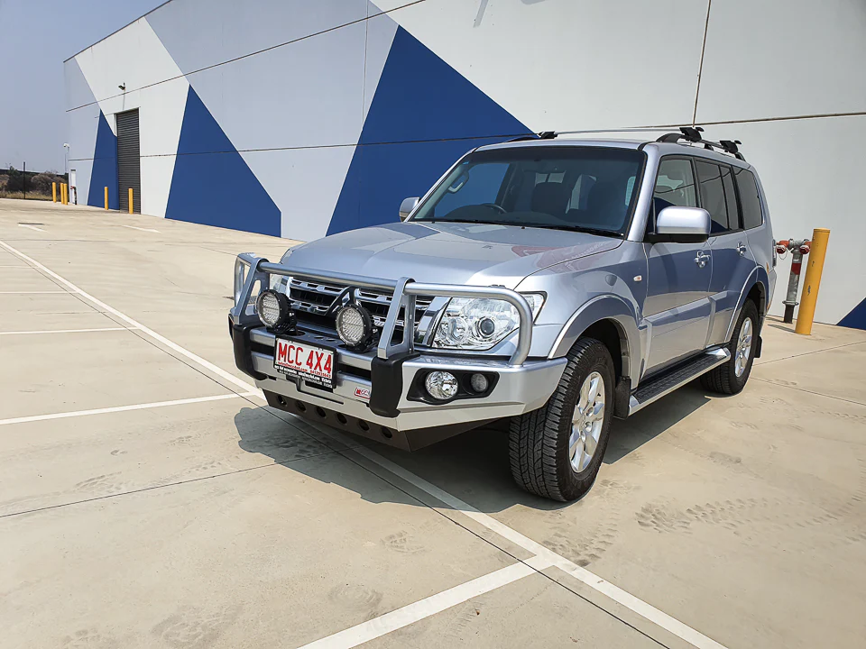 Pajero NS NX NT NW 2006-2021 707-02 Falcon Bull Bar Black A-Frame Package (No Foglight) - SKU MCC-02004-702UP - Image 6