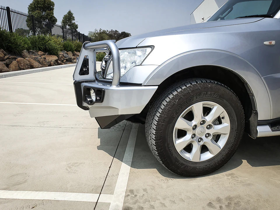 Pajero NS NX NT NW 2006-2021 707-02 Falcon Bull Bar Black A-Frame Package (No Foglight) - SKU MCC-02004-702UP - Image 8