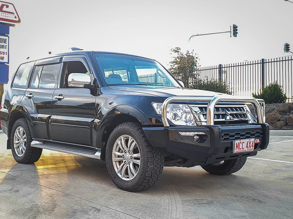 Pajero NS NX NT NW 2006-2021 808-01 Phoenix Bull Bar Triple Stainless Loops Package - SKU MCC-02004-801 - Image 6