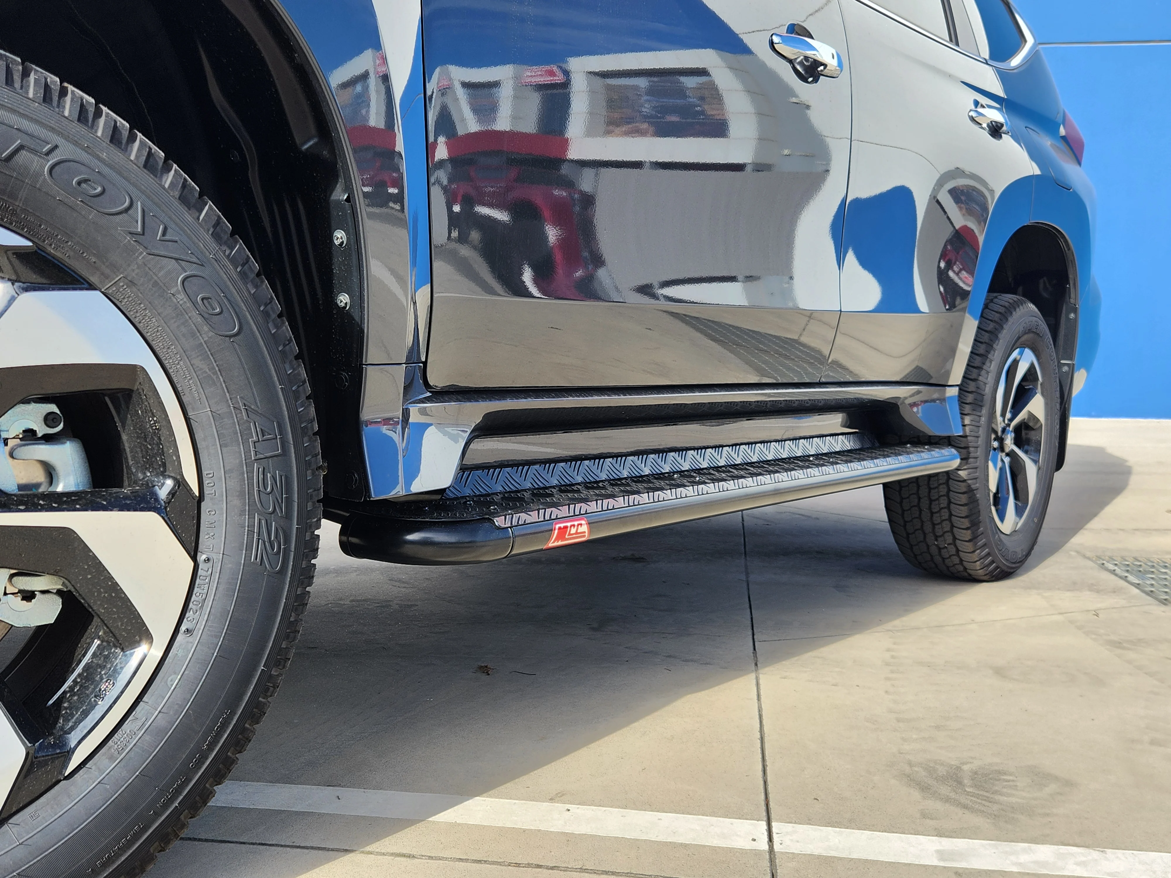Pajero Sport QE QF QG 2015-2024 309BSBK All Black Side Step Package - SKU MCC-02010-309BSBK - Image 5