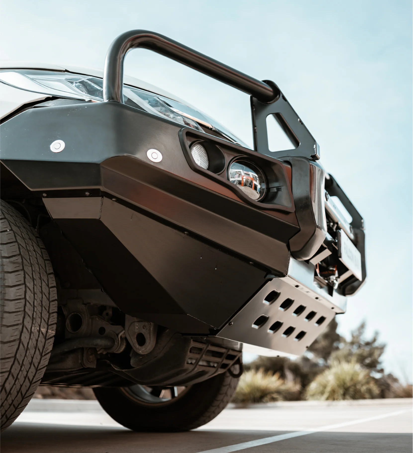 Pajero Sport QE 2015-2020 707-02 Falcon Bull Bar Black A-Frame Package (No Foglight) - SKU MCC-02010-702UP - Image 6
