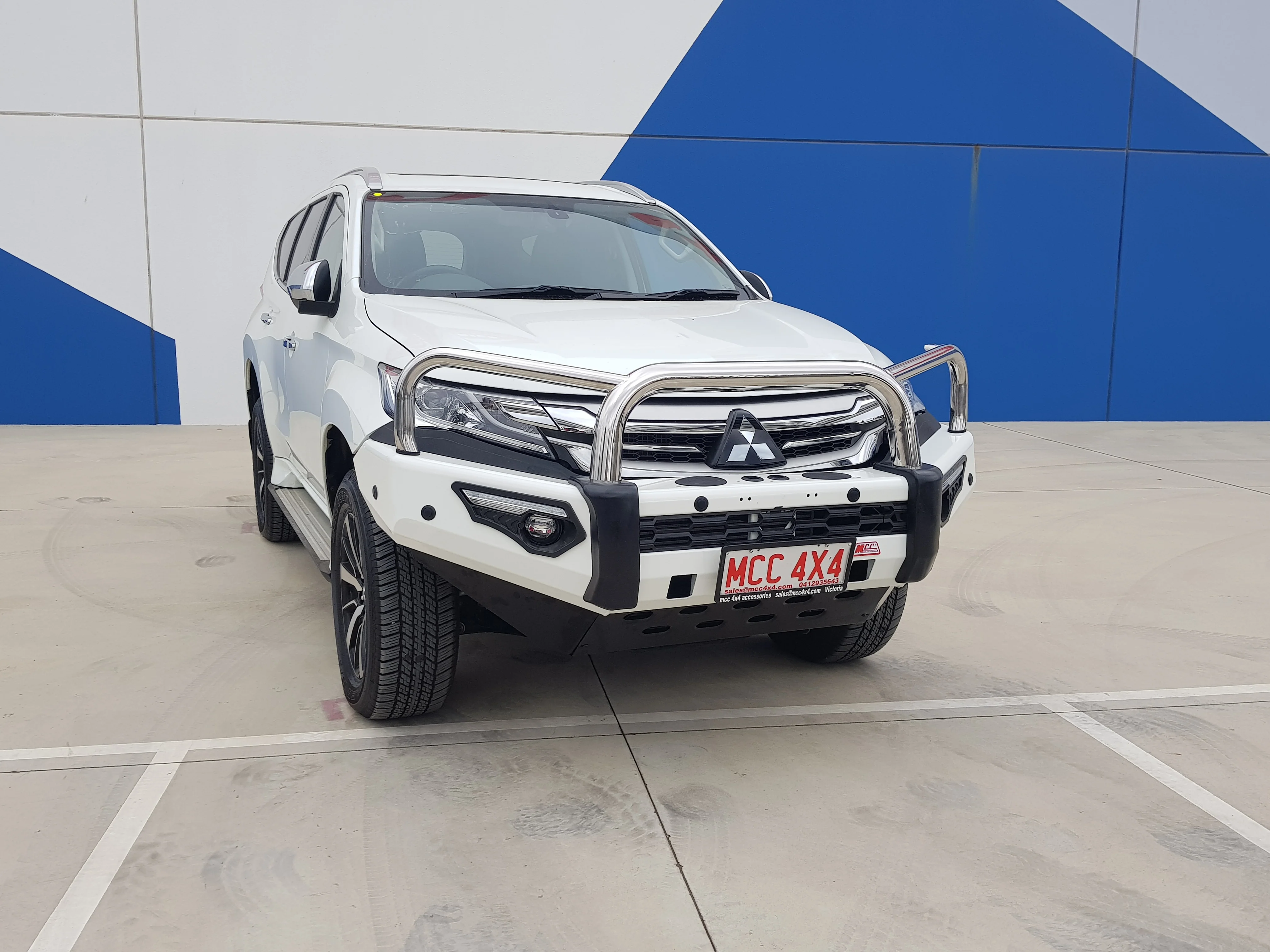 Pajero Sport QE 2015-2020 808-01 Phoenix Bull Bar Triple Stainless Loops Package - SKU MCC-02010-801 - Image 3