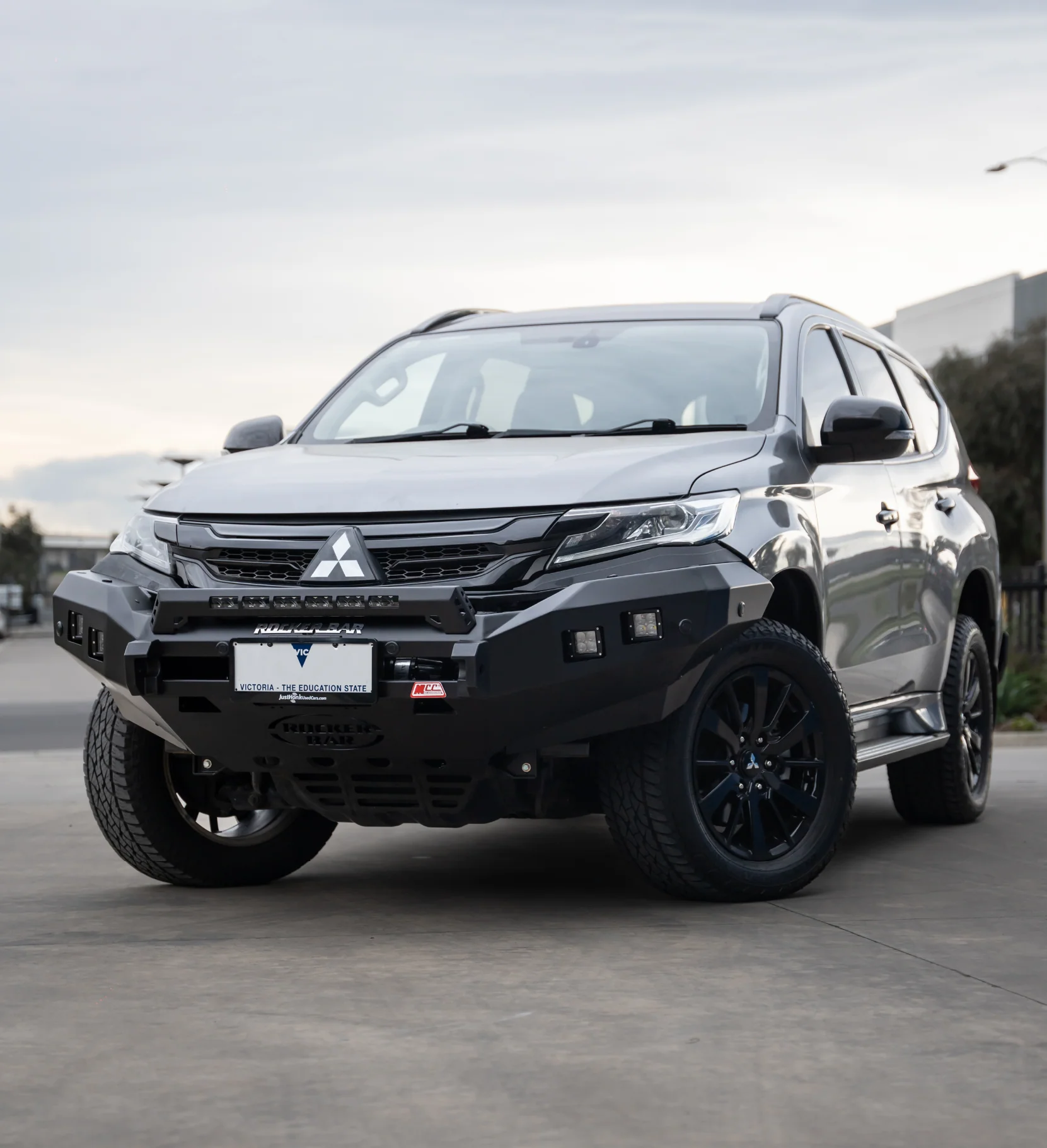 Pajero Sport QE 2015-2020 078-01SQL Rocker Bull Bar Single Low Loop Package - SKU MCC-02010-7801SQL - Image 4