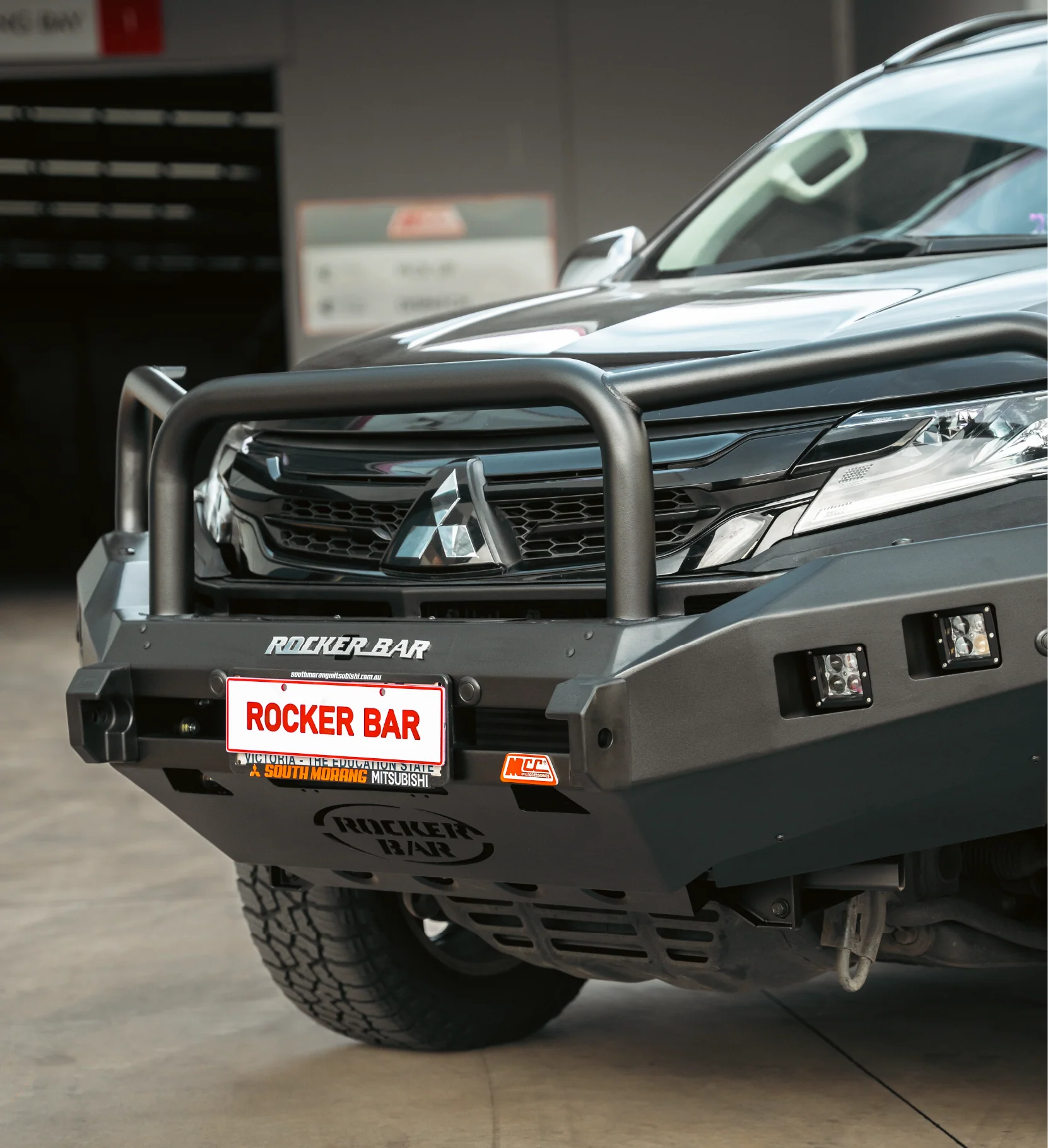 Pajero Sport QE 2015-2020 078-02SQ Rocker Bull Bar Triple Loops Package - SKU MCC-02010-7802SQ - Image 11