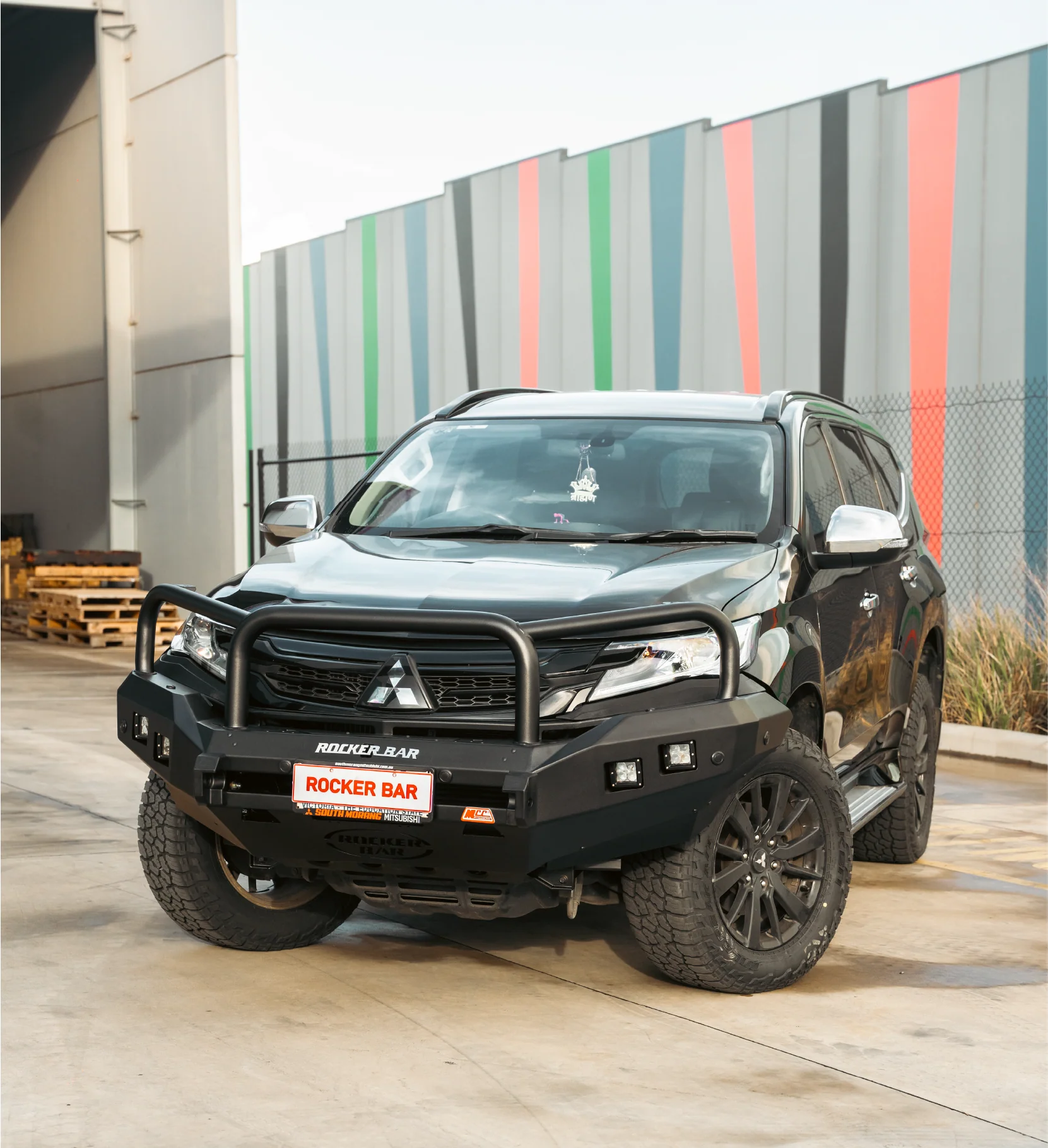 Pajero Sport QE 2015-2020 078-02SQ Rocker Bull Bar Triple Loops Package - SKU MCC-02010-7802SQ - Image 12