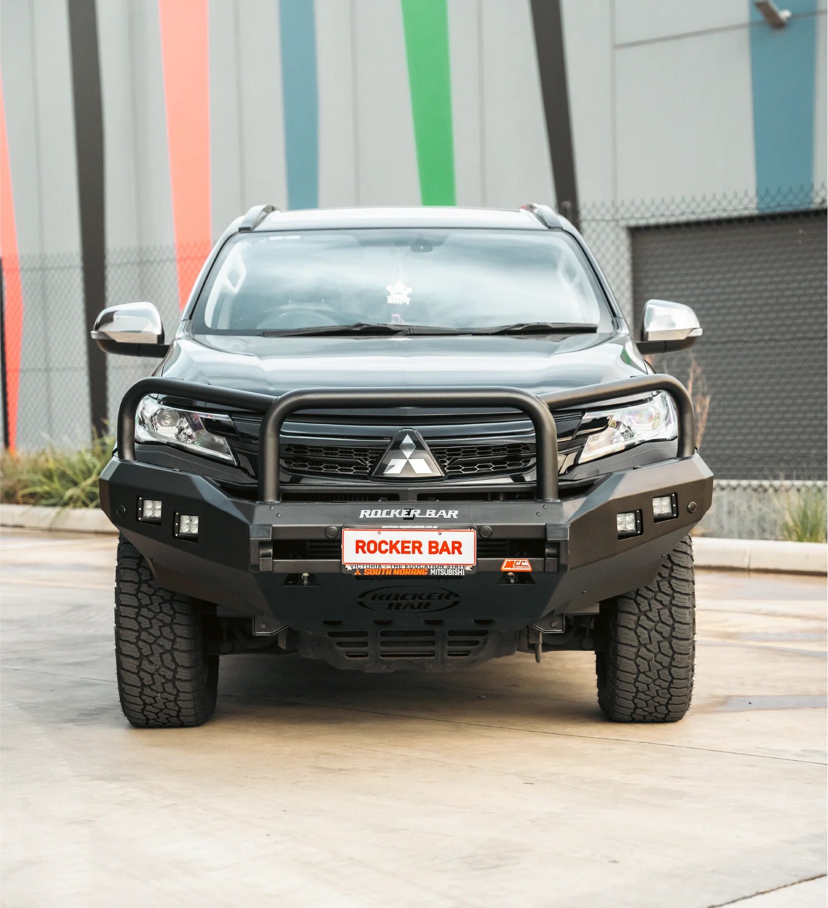 Pajero Sport QE 2015-2020 078-02SQ Rocker Bull Bar Triple Loops Package - SKU MCC-02010-7802SQ - Image 8
