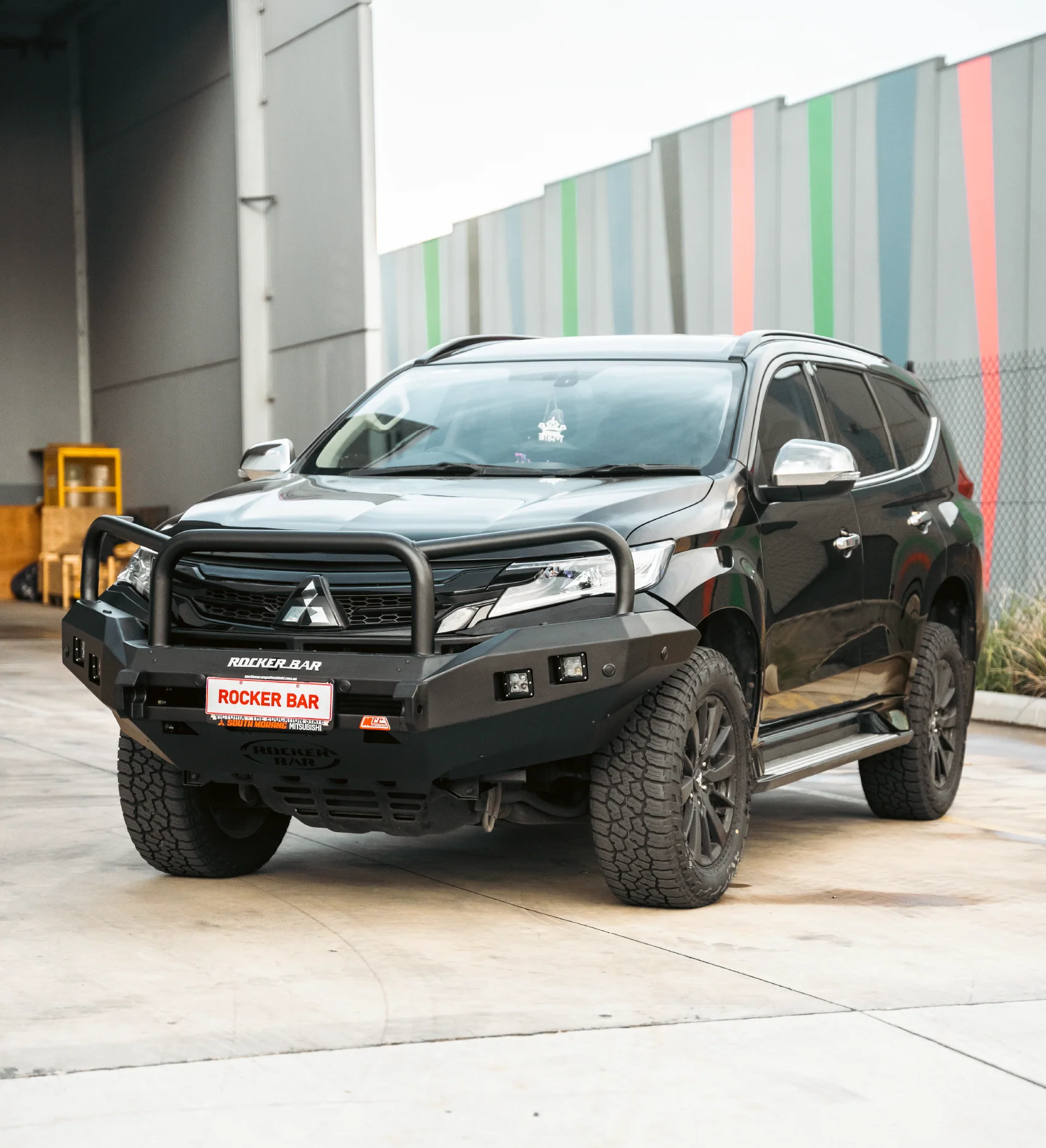 Pajero Sport QE 2015-2020 078-02SQ Rocker Bull Bar Triple Loops Package - SKU MCC-02010-7802SQ - Image 9