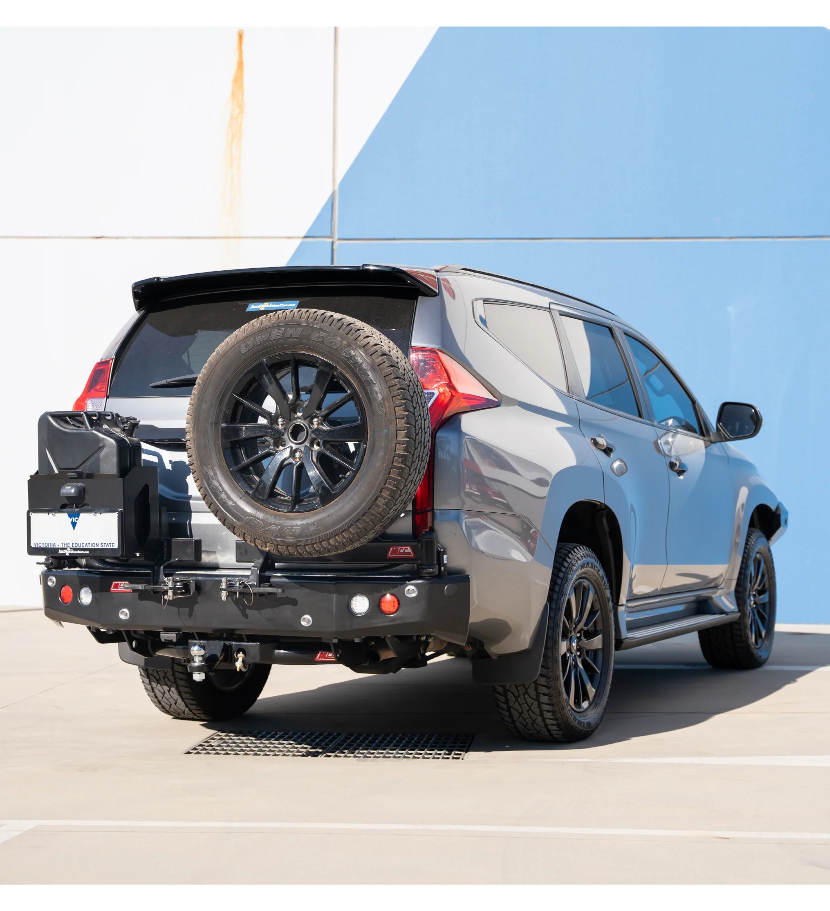 Pajero Sport QE 2015-2020 022-02 Rear Wheel Carrier Single Jerry Can Holder Package - SKU MCC-02010-202PK2 - Image 2