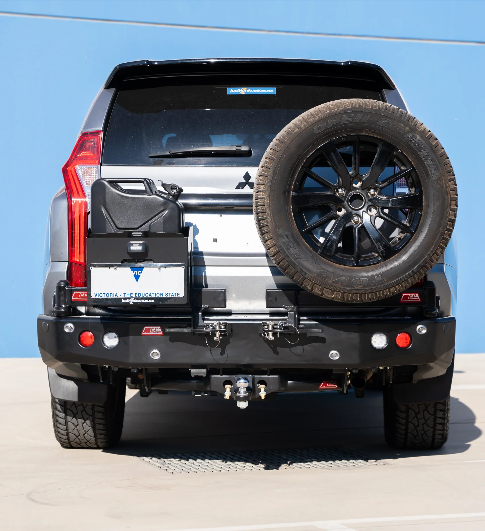 Pajero Sport QE 2015-2020 022-02 Rear Wheel Carrier Single Jerry Can Holder Package - SKU MCC-02010-202PK2 - Image 3