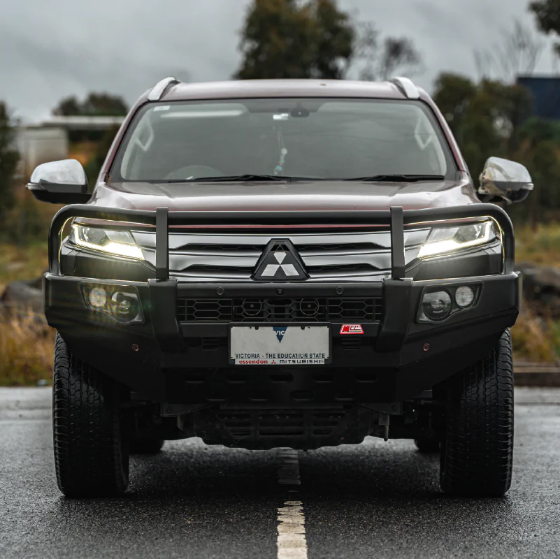 Pajero Sport QF QG 2020-On 707-02 Falcon Bull Bar Black A-Frame Package (No Foglight) - SKU MCC-02012-702UP - Image 3