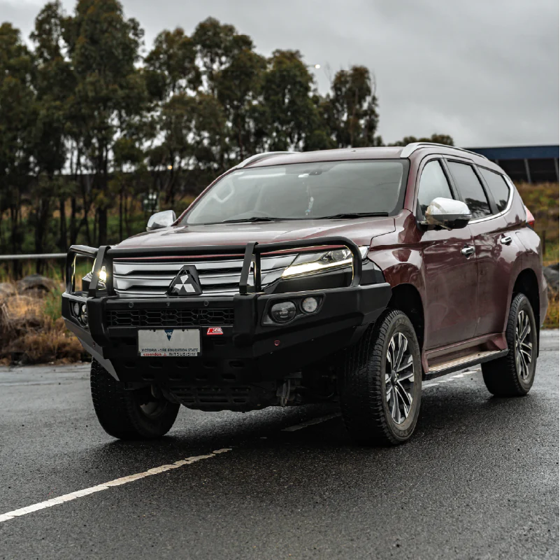 Pajero Sport QF QG 2020-On 707-02 Falcon Bull Bar Black A-Frame Package (No Foglight) - SKU MCC-02012-702UP - Image 4
