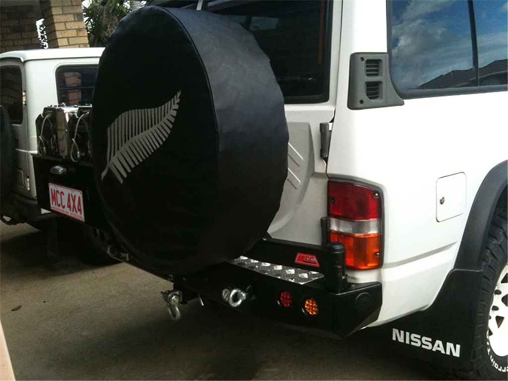 Patrol GQ 1987-1997 022-02 Rear Wheel Carrier Double Jerry Can Holder Package - SKU MCC-03001-202PK3 - Image 2
