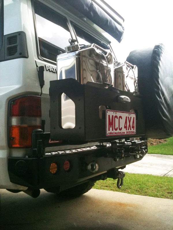 Patrol GQ 1987-1997 022-02 Rear Wheel Carrier Double Jerry Can Holder Package - SKU MCC-03001-202PK3 - Image 5