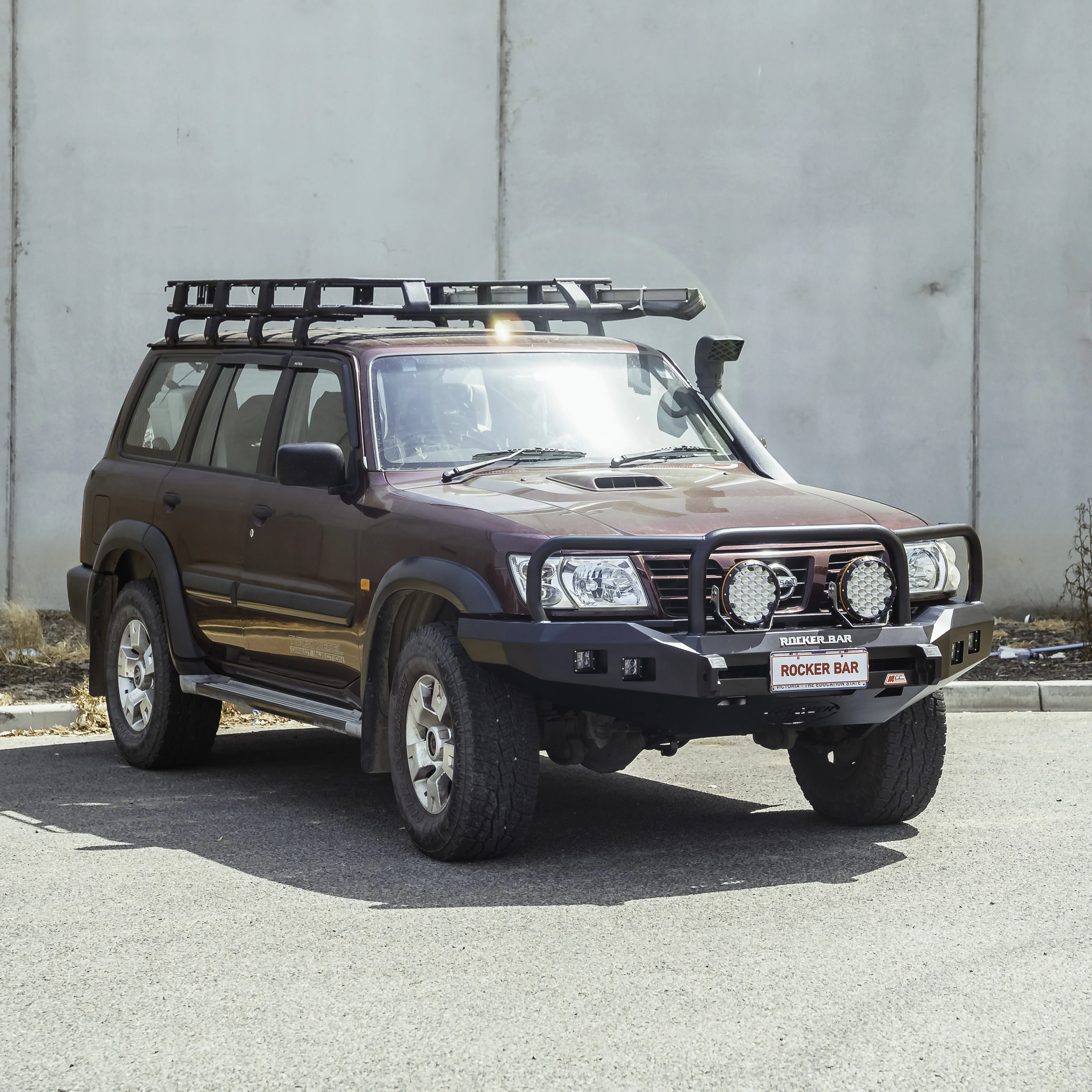 Patrol Y61 1997-2005 078-02SQ Rocker Bull Bar Triple Loops Package - SKU MCC-03003-7802SQ - Image 2