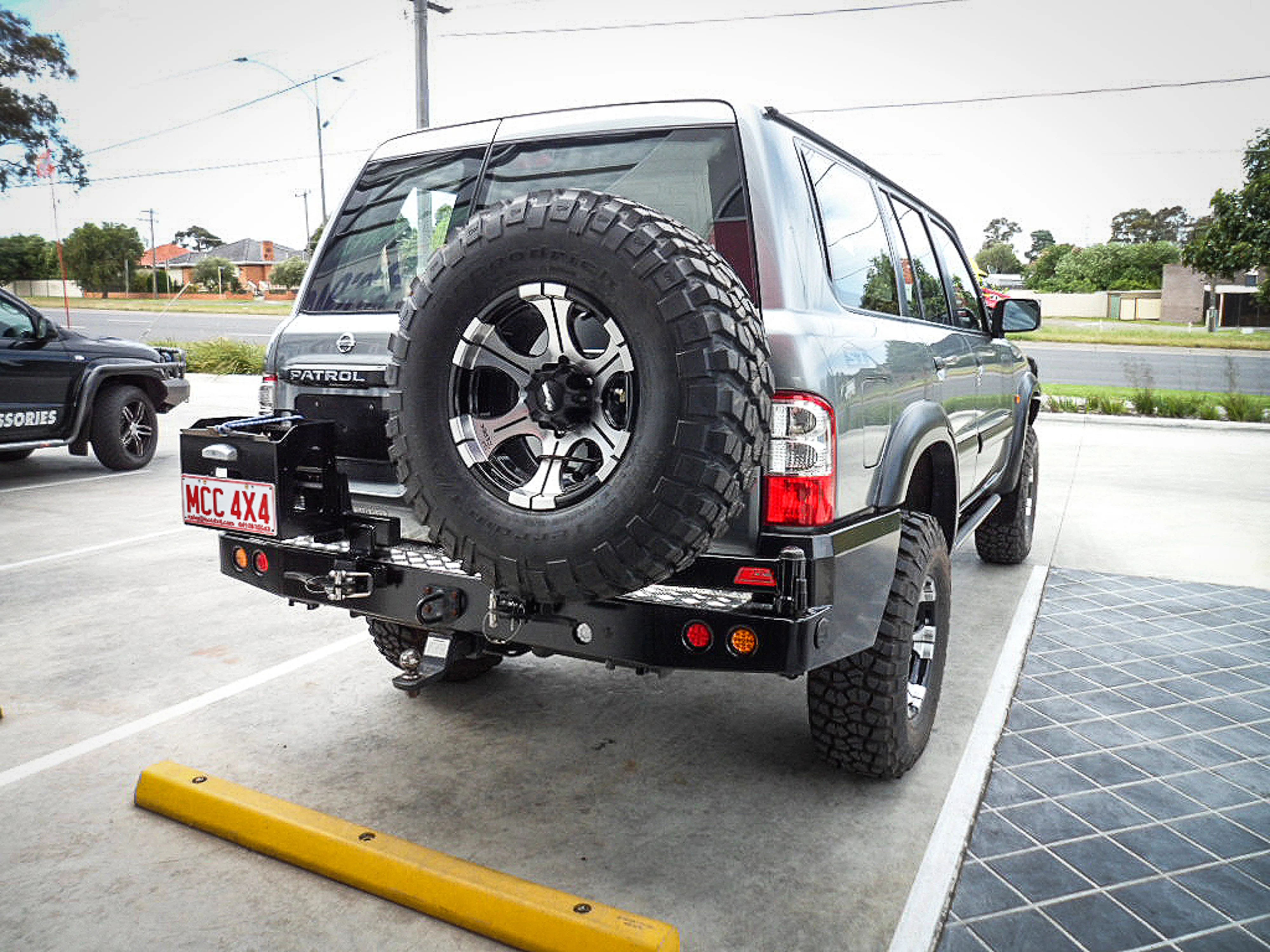 Patrol Y61 1997-2005 022-02 Rear Wheel Carrier Single Jerry Can Holder Package - SKU MCC-03003-202PK2 - Image 2