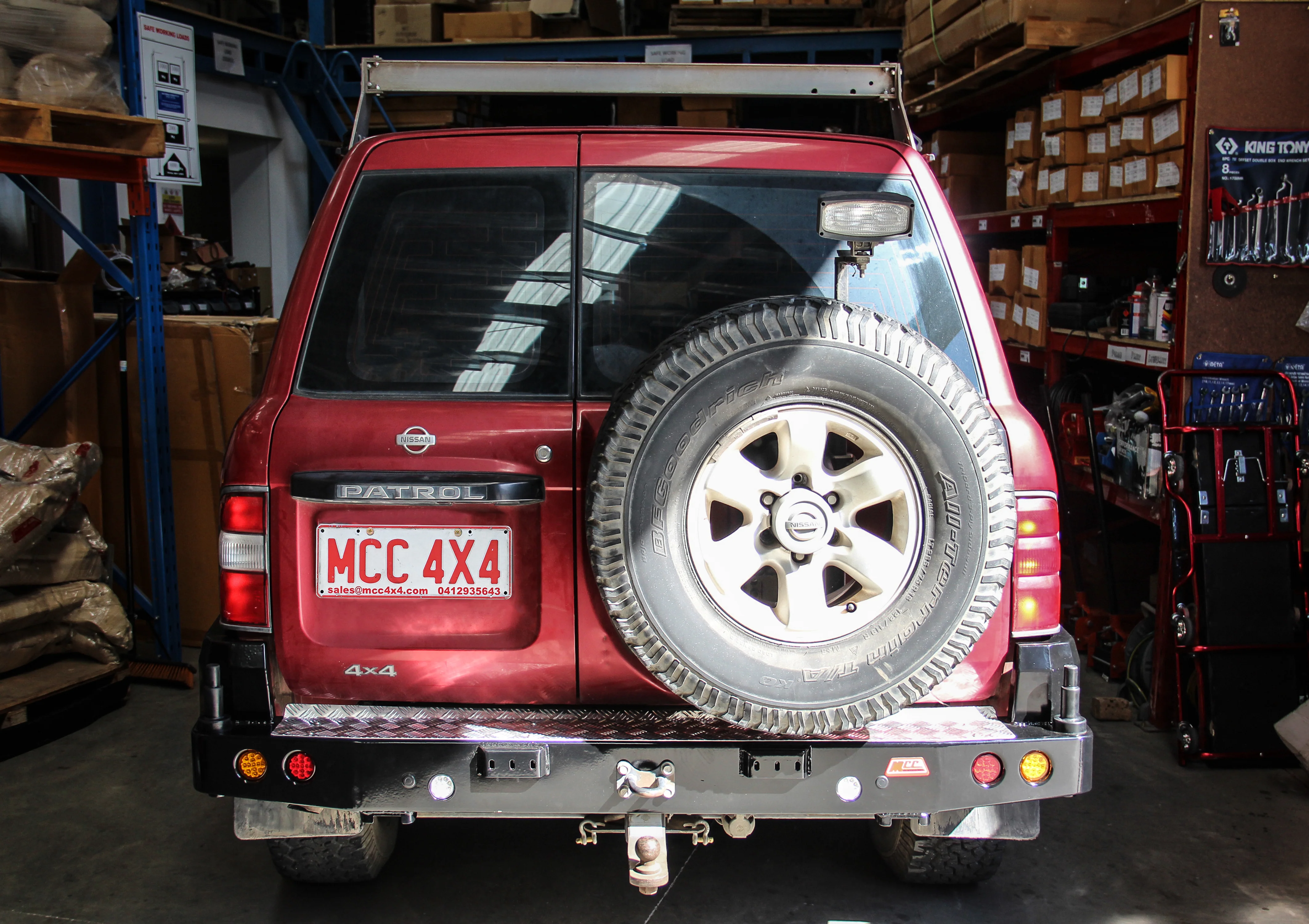 Patrol Y61 1997-2005 022-02 Rear Wheel Carrier Bar Only Package - SKU MCC-03003-202 - Image 4