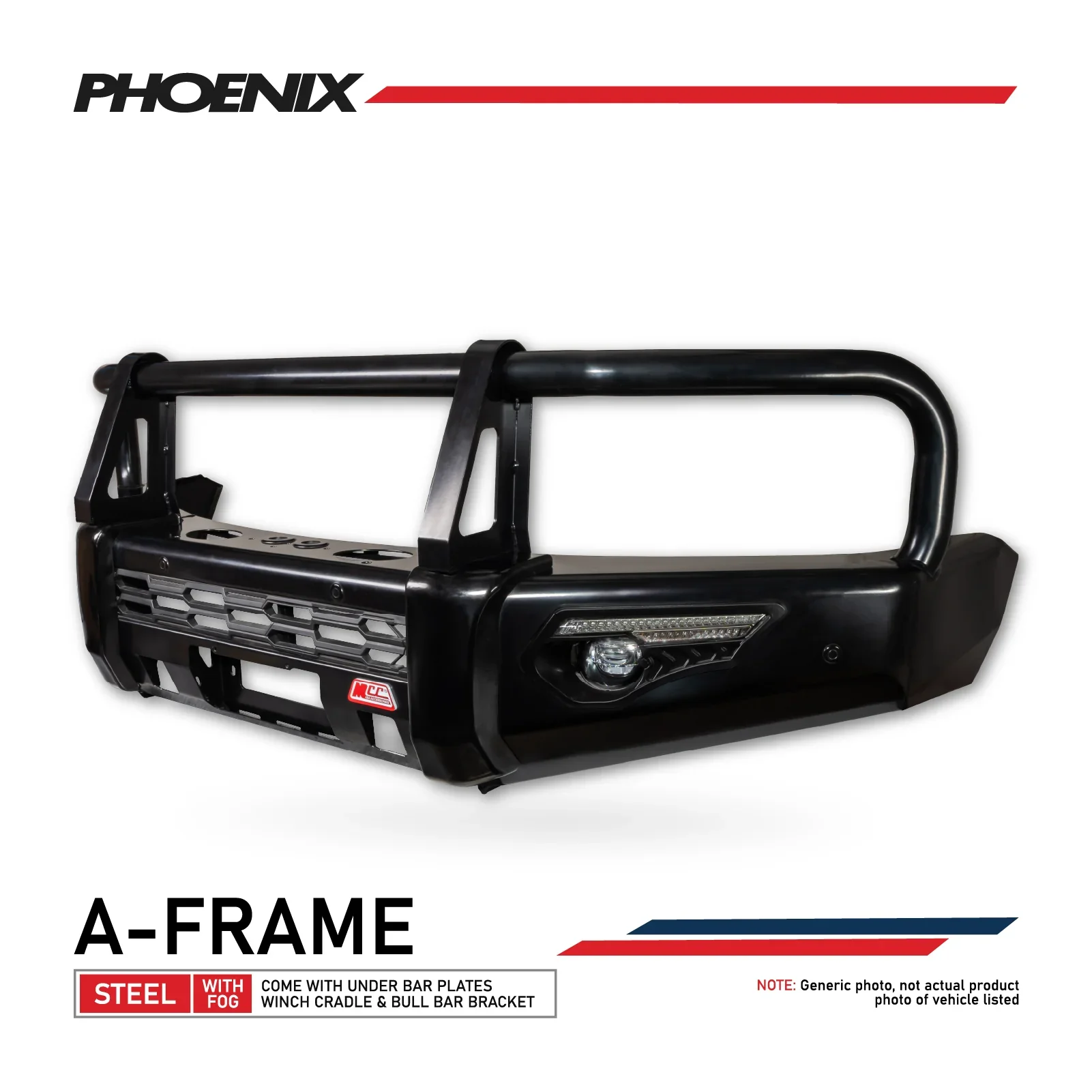 Patrol Y62 Series 1-4 2012-2018 808-02 Phoenix Bar A-Frame Package - SKU MCC-03005-802