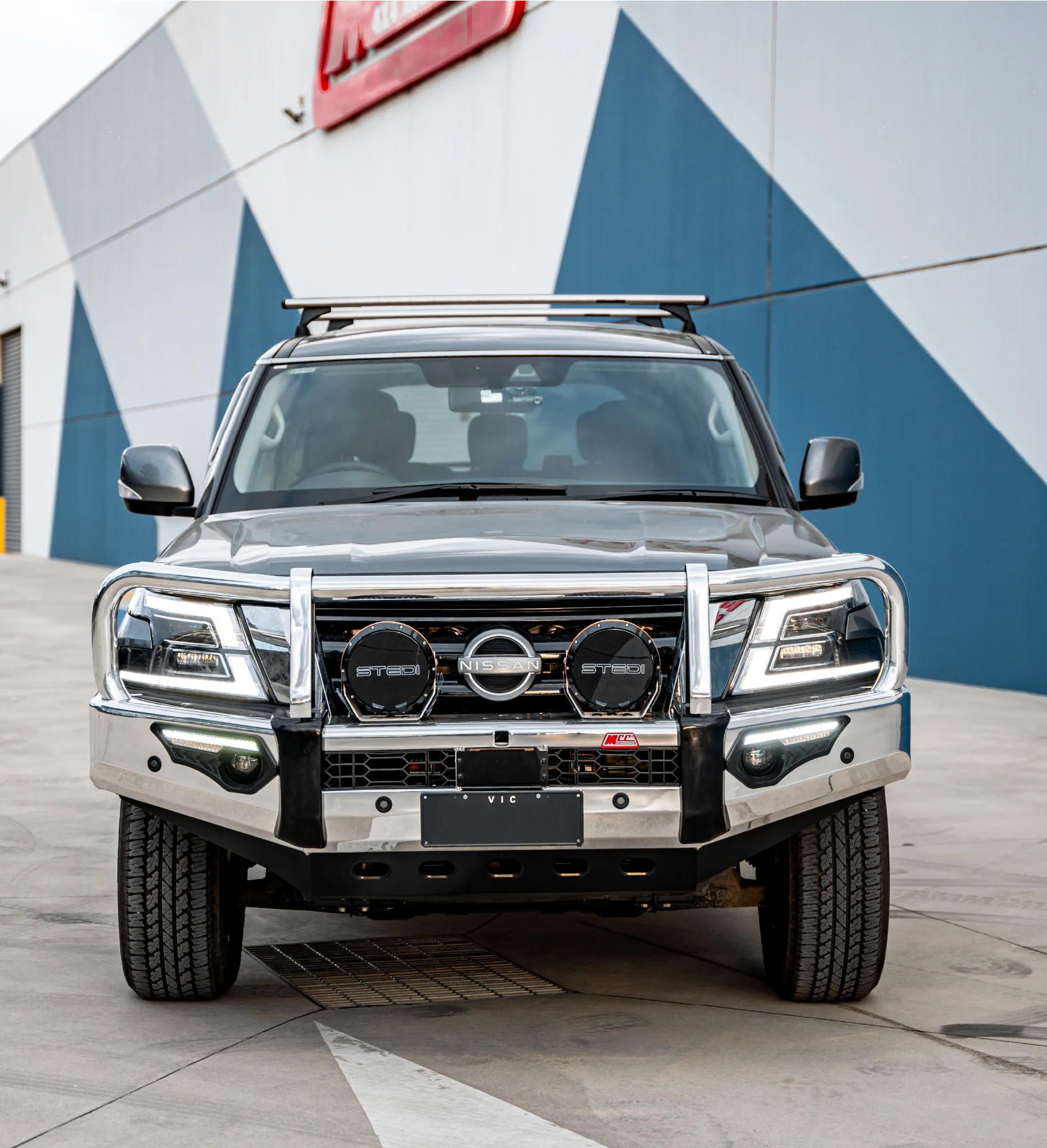 Patrol Y62 2018-Current 808-02A Alloy Phoenix Bull Bar A-Frame Package - SKU MCC-03010-802AW - Image 3