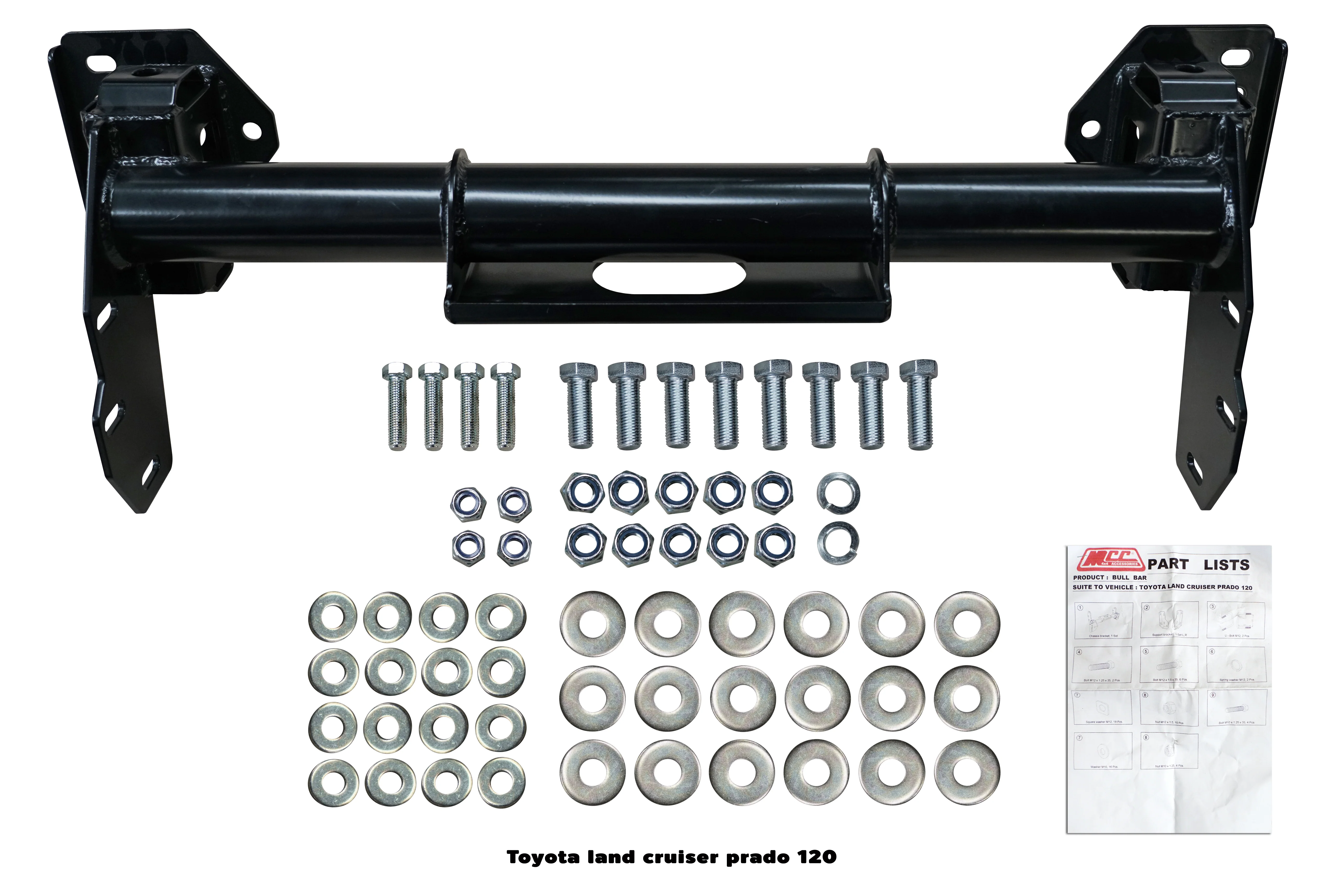Prado 120 2002-2009 Bull Bar Brackets Includes (078/707/808/AW) - SKU MCC-01010-BB