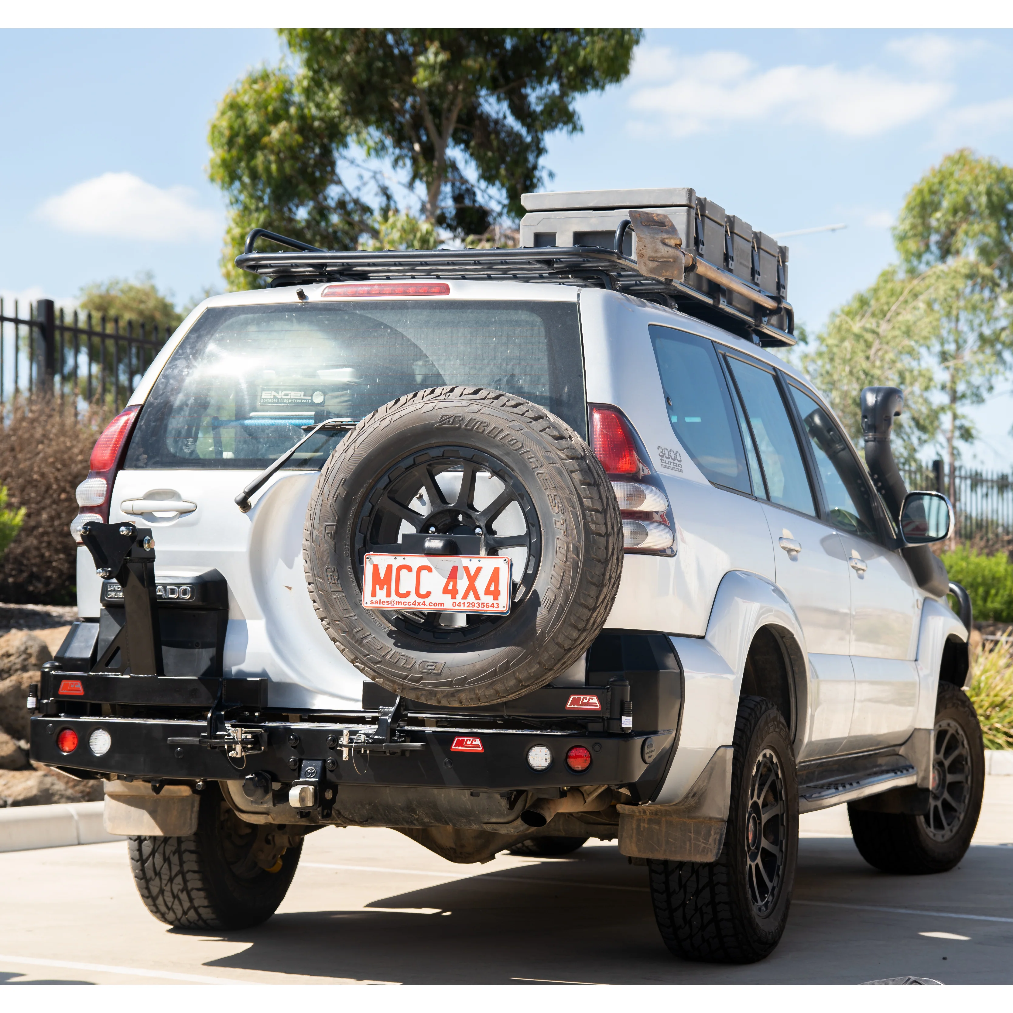 Prado 120 2002-2009 022-02 Rear Wheel Carrier Dual Wheels Carrier Package - SKU MCC-01010-202PK1 - Image 2