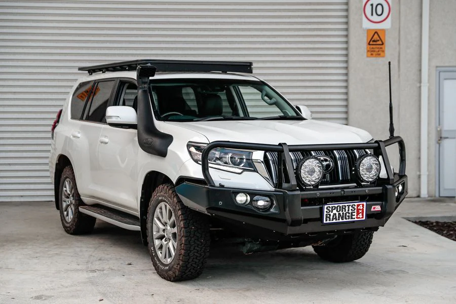 Prado 150 facelift 2017-Current 707-02 Falcon Bull Bar Black A-Frame Package (No Foglight) - SKU MCC-01020-702UP - Image 2