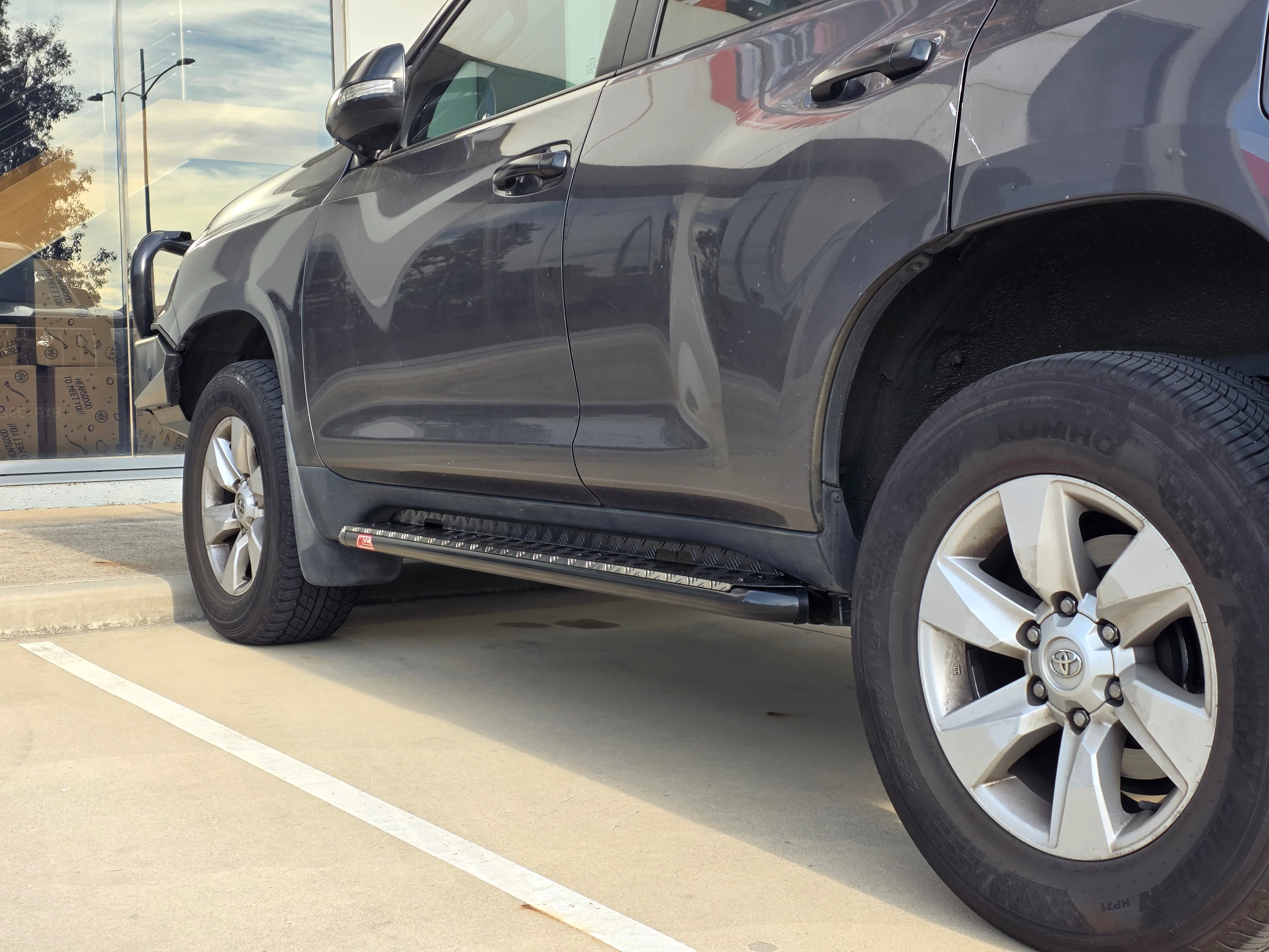 Prado 150 facelift 2017-Current 309BSBK All Black Side Step Package - SKU MCC-01020-309BSBK - Image 4