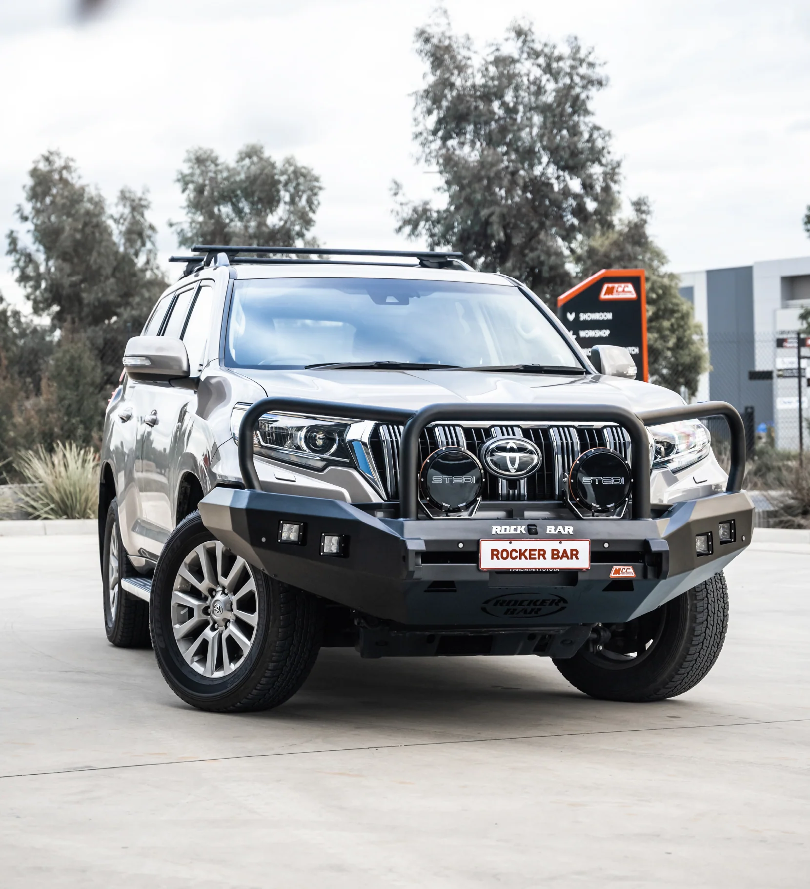 Prado 150 facelift 2017-Current 078-02SQ Rocker Bull Bar Triple Loops Package - SKU MCC-01020-7802SQ - Image 2