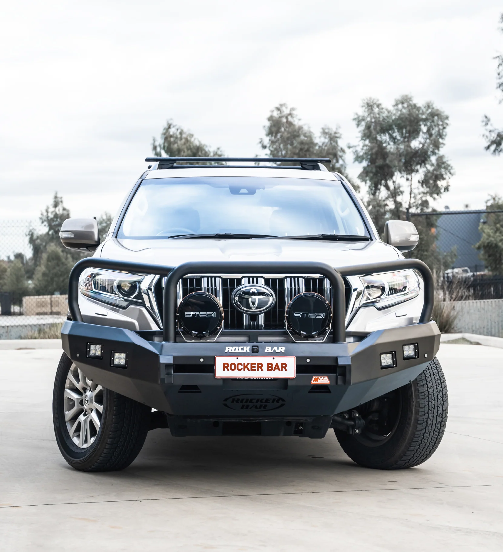 Prado 150 facelift 2017-Current 078-02SQ Rocker Bull Bar Triple Loops Package - SKU MCC-01020-7802SQ - Image 3