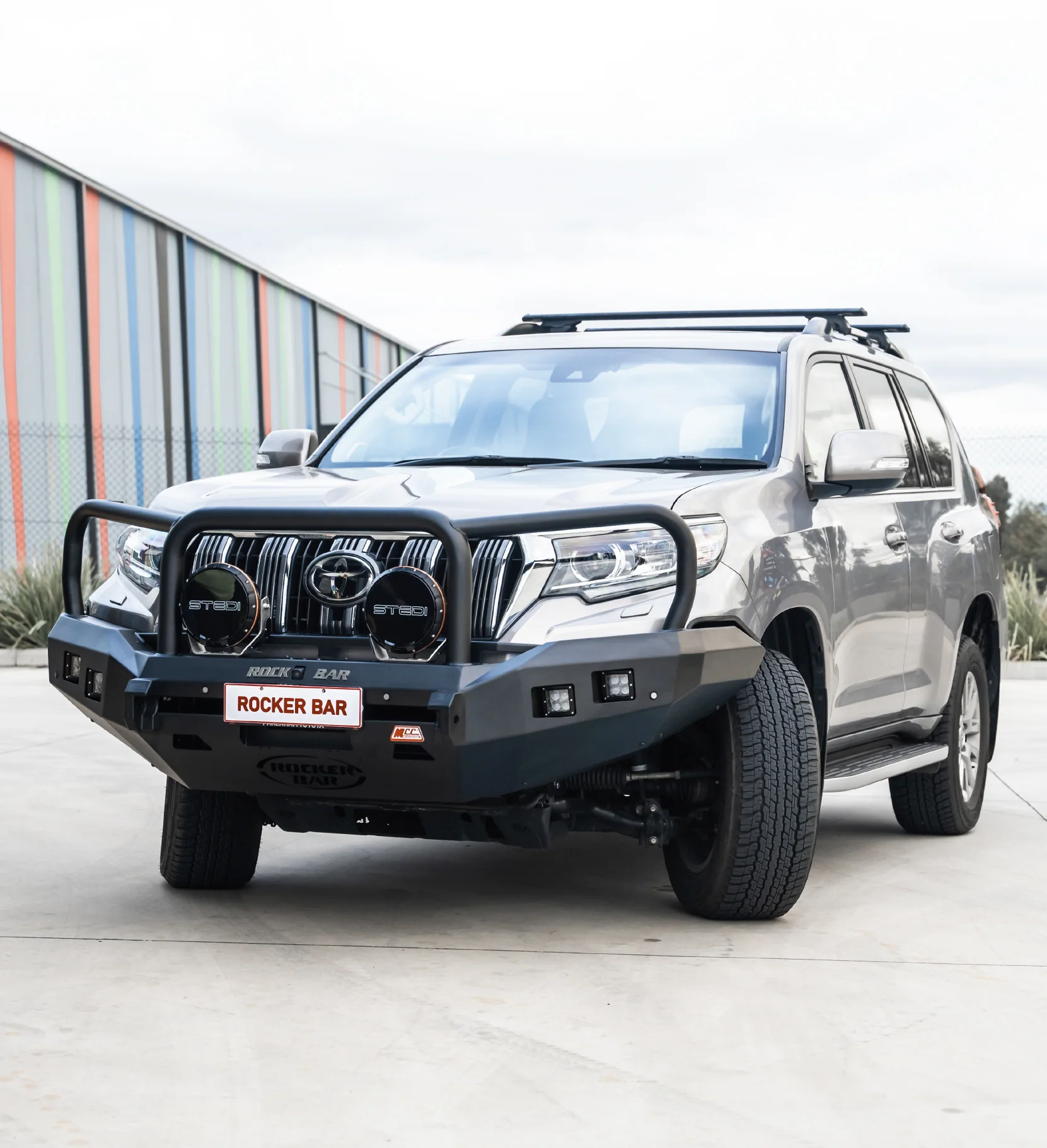 Prado 150 facelift 2017-Current 078-02SQ Rocker Bull Bar Triple Loops Package - SKU MCC-01020-7802SQ - Image 4