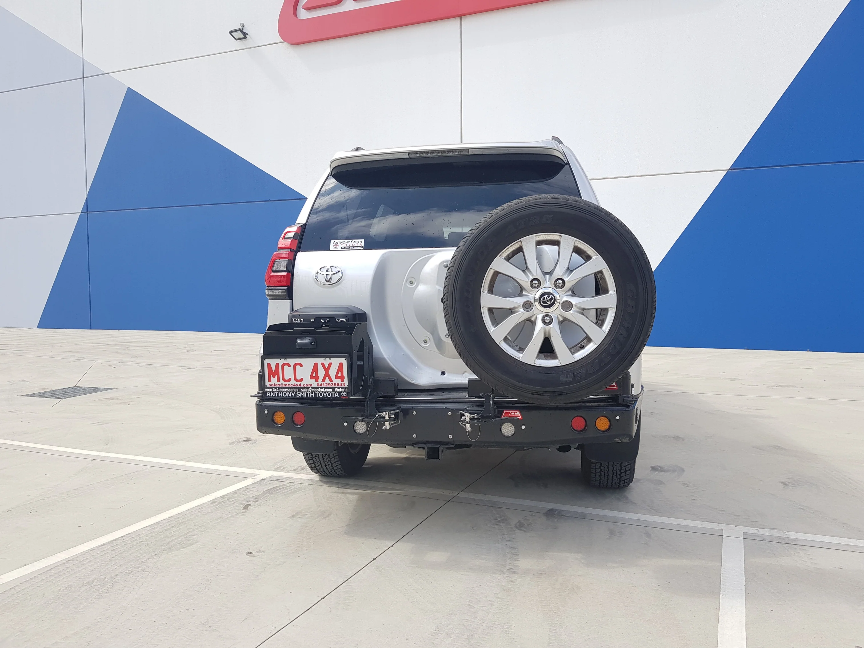 Prado 150 facelift 2017-Current 022-02 Rear Wheel Carrier Single Jerry can Holder Package - SKU MCC-01020-202pk2 - Image 3