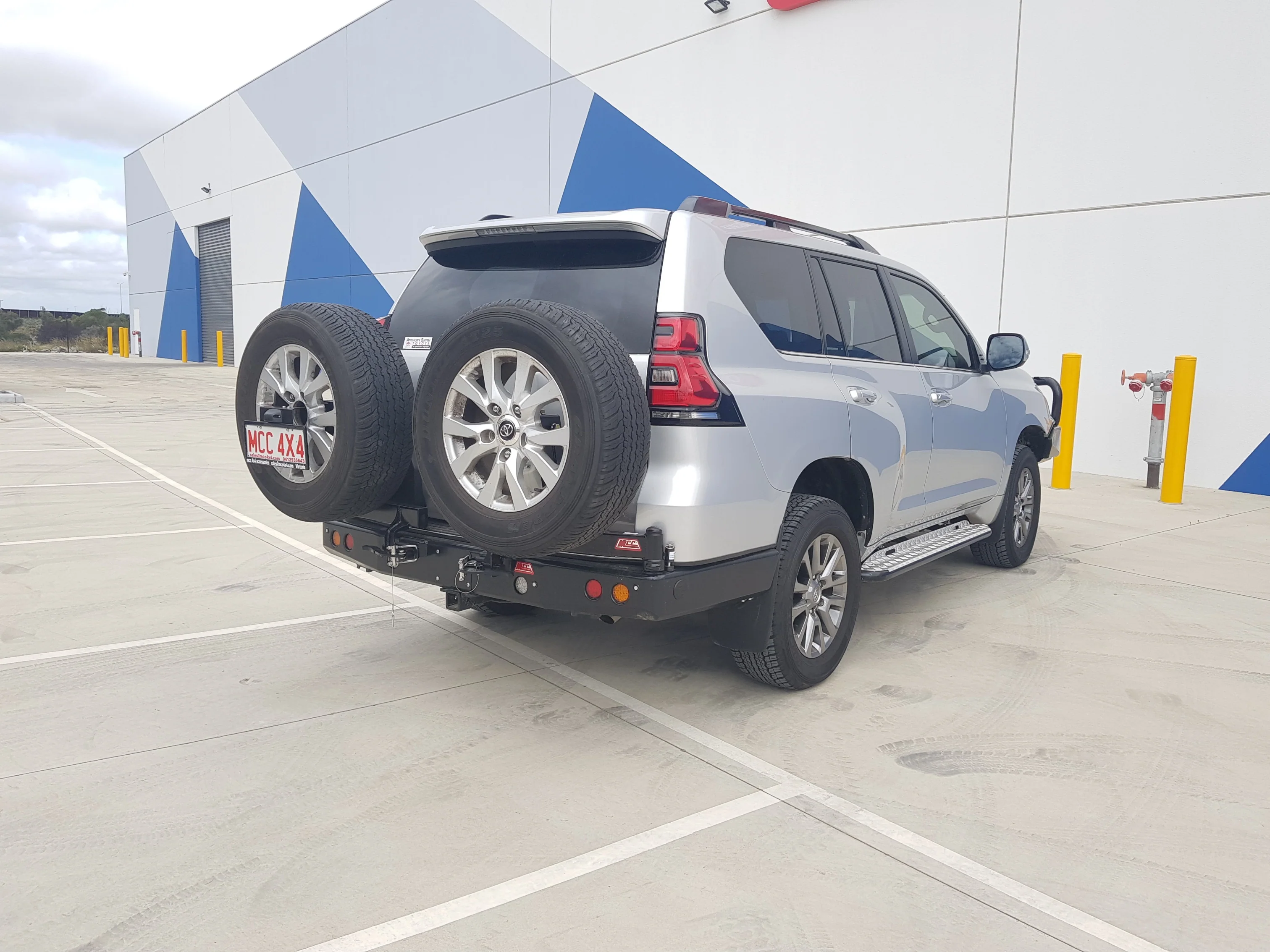 Prado 150 facelift 2017-Current 022-02 Rear Wheel Carrier Dual Wheels Carrier Package - SKU MCC-01020-202PK1 - Image 2