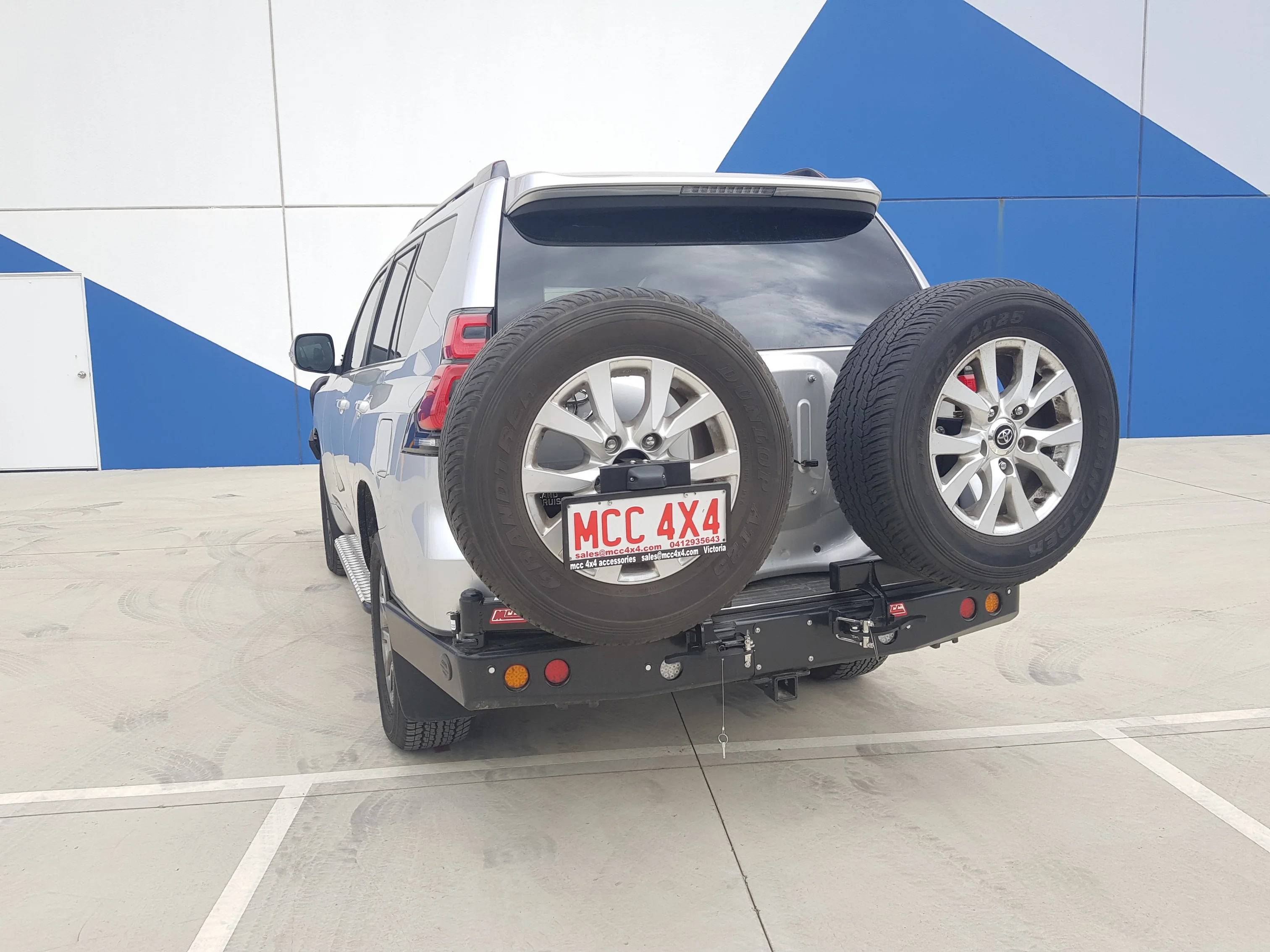 Prado 150 facelift 2017-Current 022-02 Rear Wheel Carrier Dual Wheels Carrier Package - SKU MCC-01020-202PK1 - Image 3