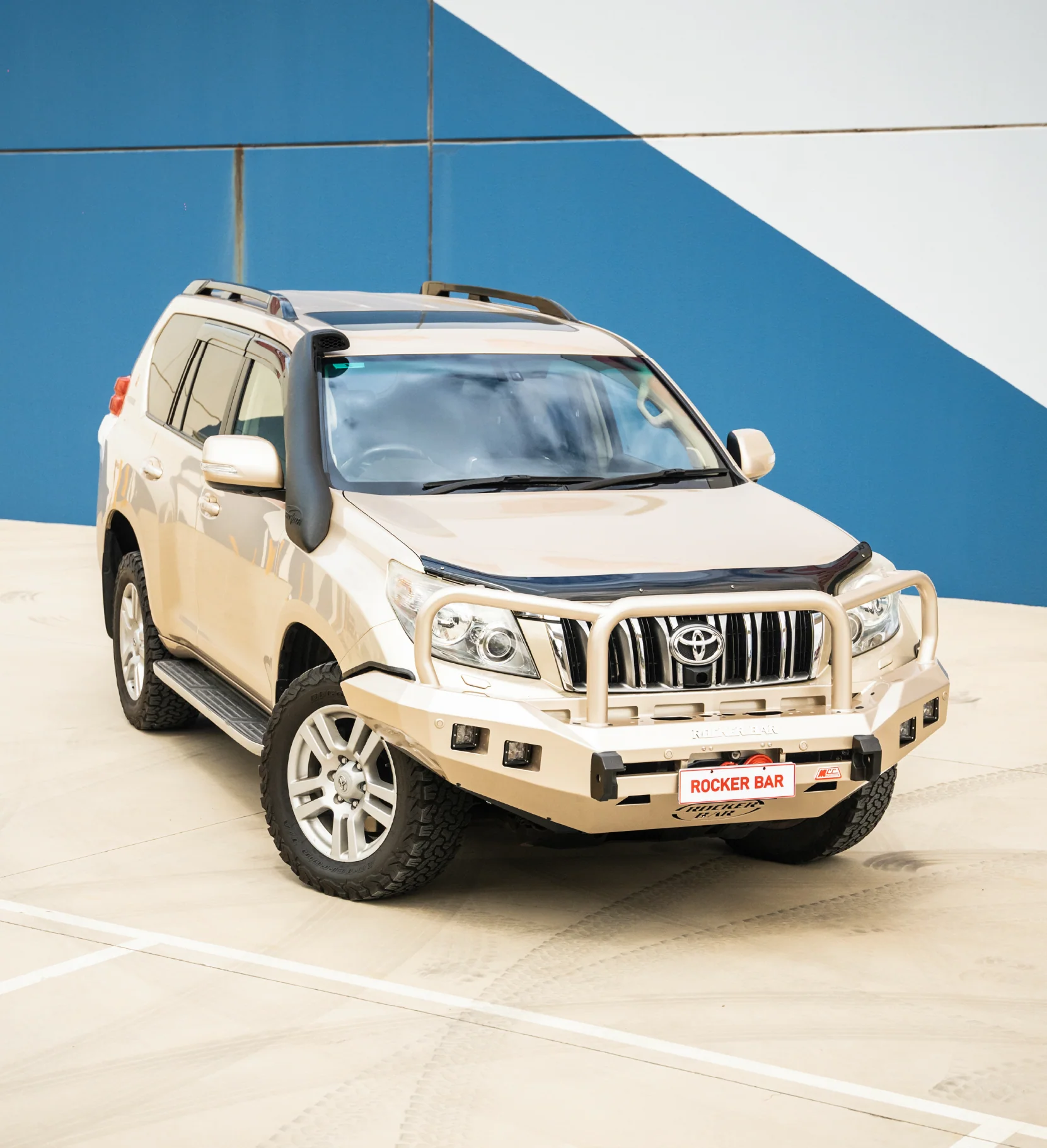 Prado 150 prefacelift 2009-2017  078-02SQ Rocker Bull Bar Triple Loops Package - SKU MCC-01011-7802SQ - Image 2