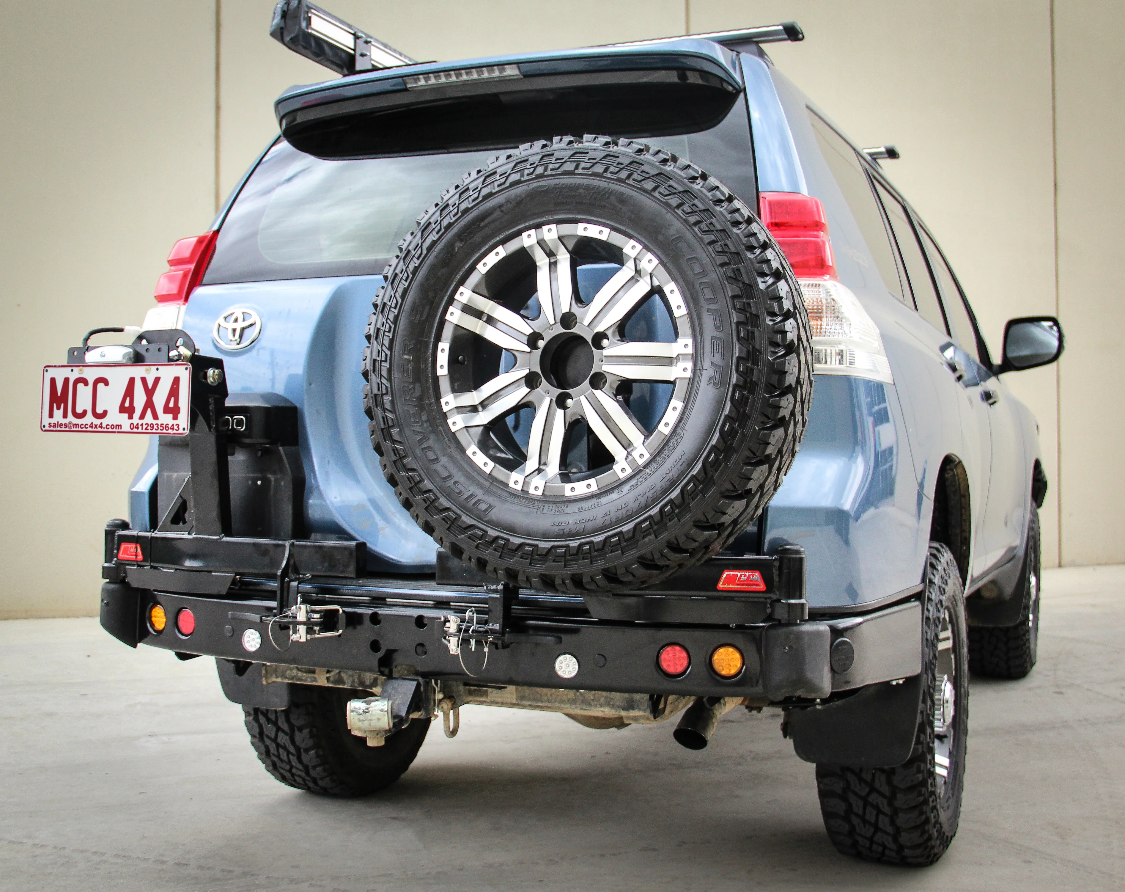 Prado 150 prefacelift 2009-2017  022-02 Rear Wheel Carrier Dual Wheels Carrier Package - SKU MCC-01011-202PK1 - Image 2