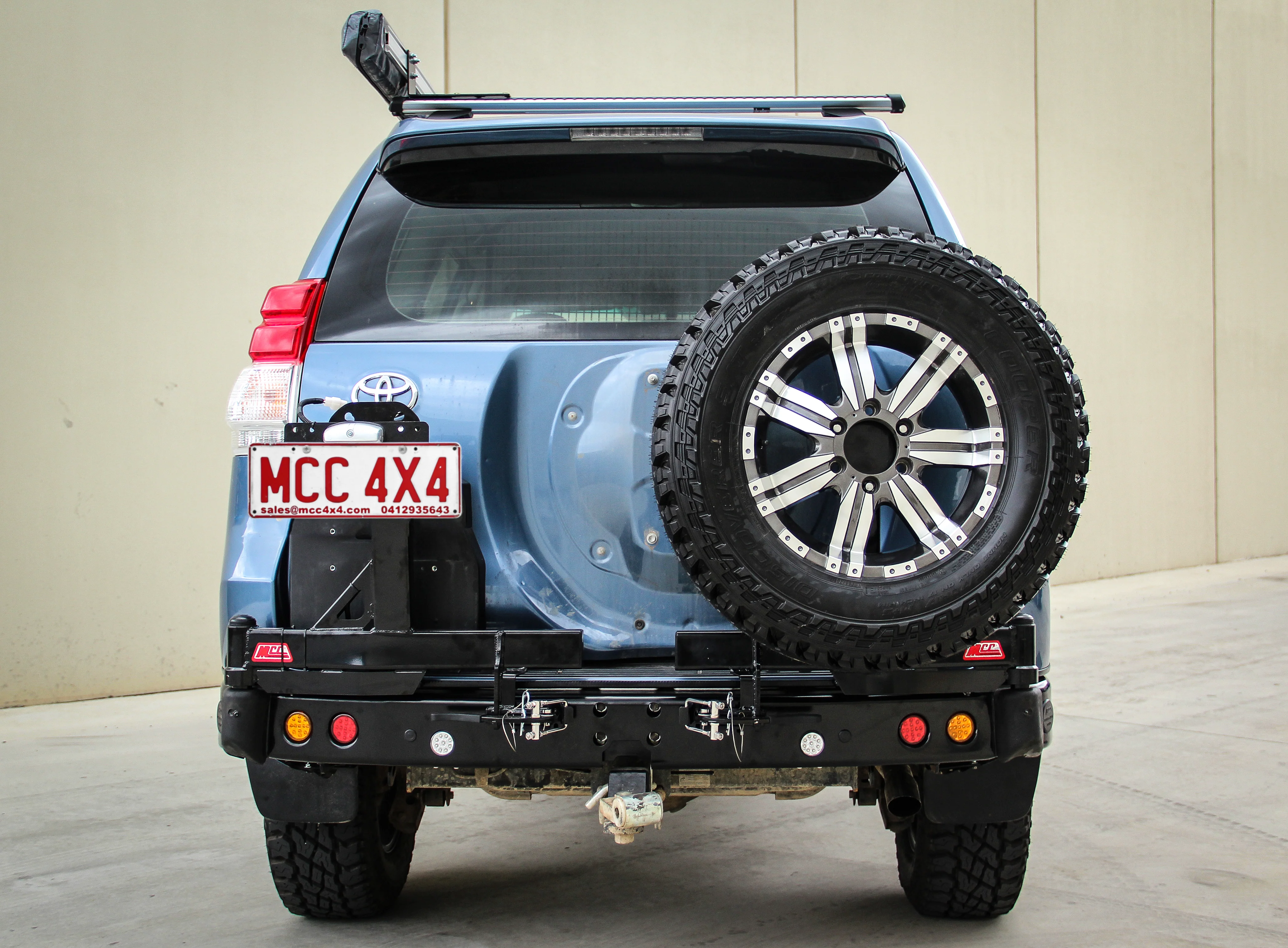 Prado 150 prefacelift 2009-2017  022-02 Rear Wheel Carrier Dual Wheels Carrier Package - SKU MCC-01011-202PK1 - Image 3