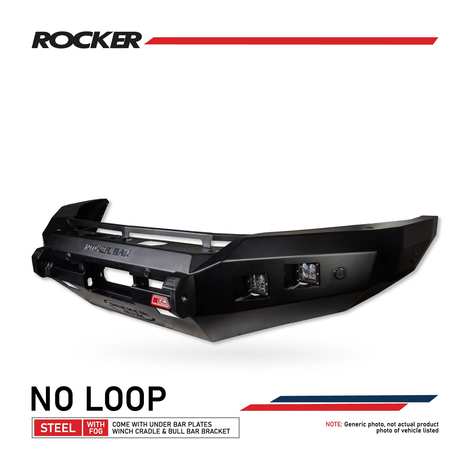 Prado 250 2025-On 078-01SQ Rocker Bull Bar No Loop Package