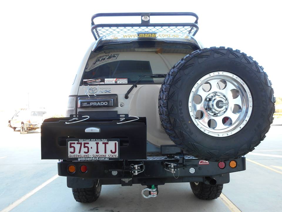 Prado 90 1996-2002 022-02 Rear Wheel Carrier Double Jerry Can Holder Package - SKU MCC-01009-202PK3 - Image 3