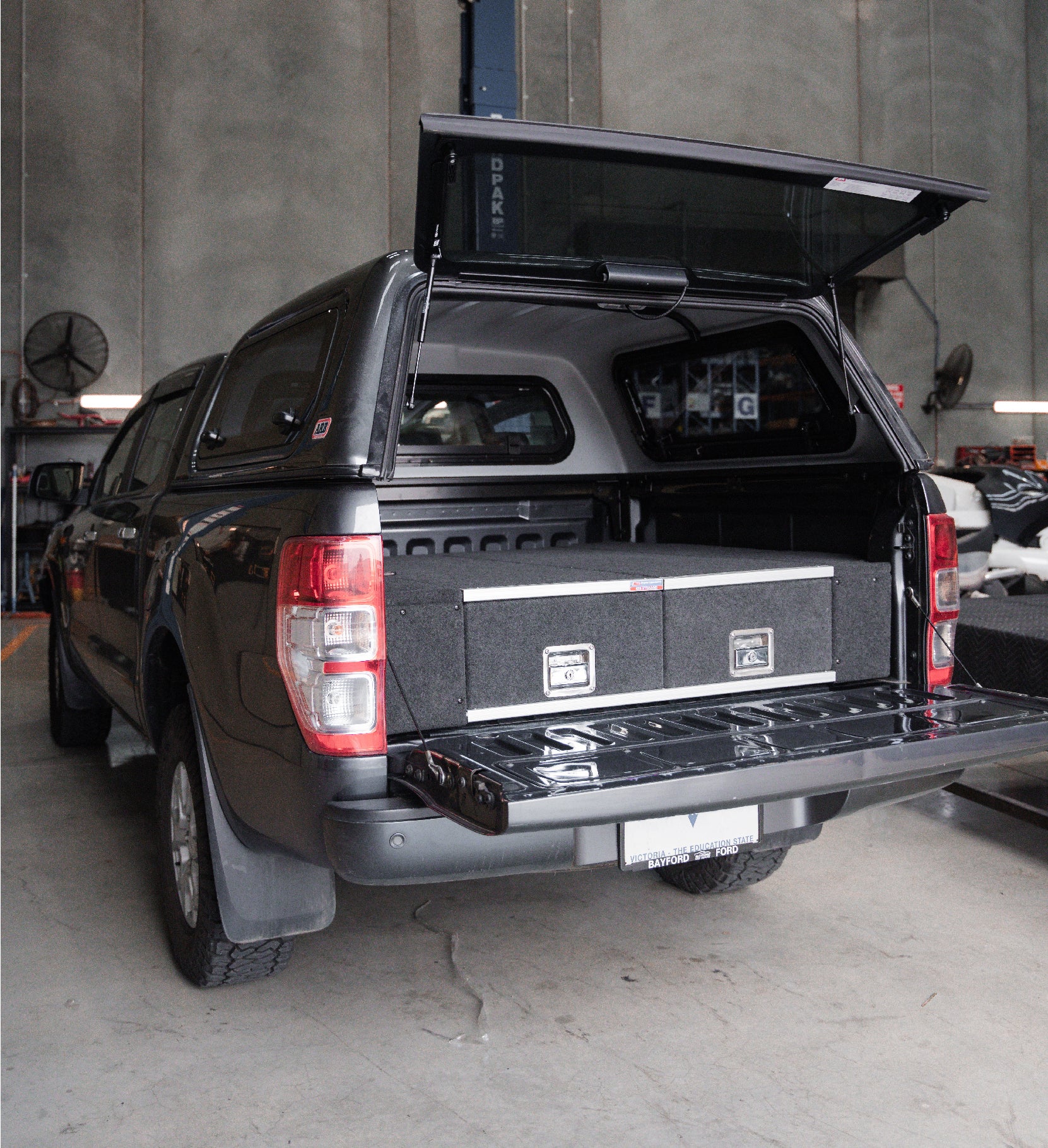 Ranger/BT50 2011-2021 4401 Galvanised Steel Carpet Dual Drawer System - SKU MCC-05003-4401 - Image 4