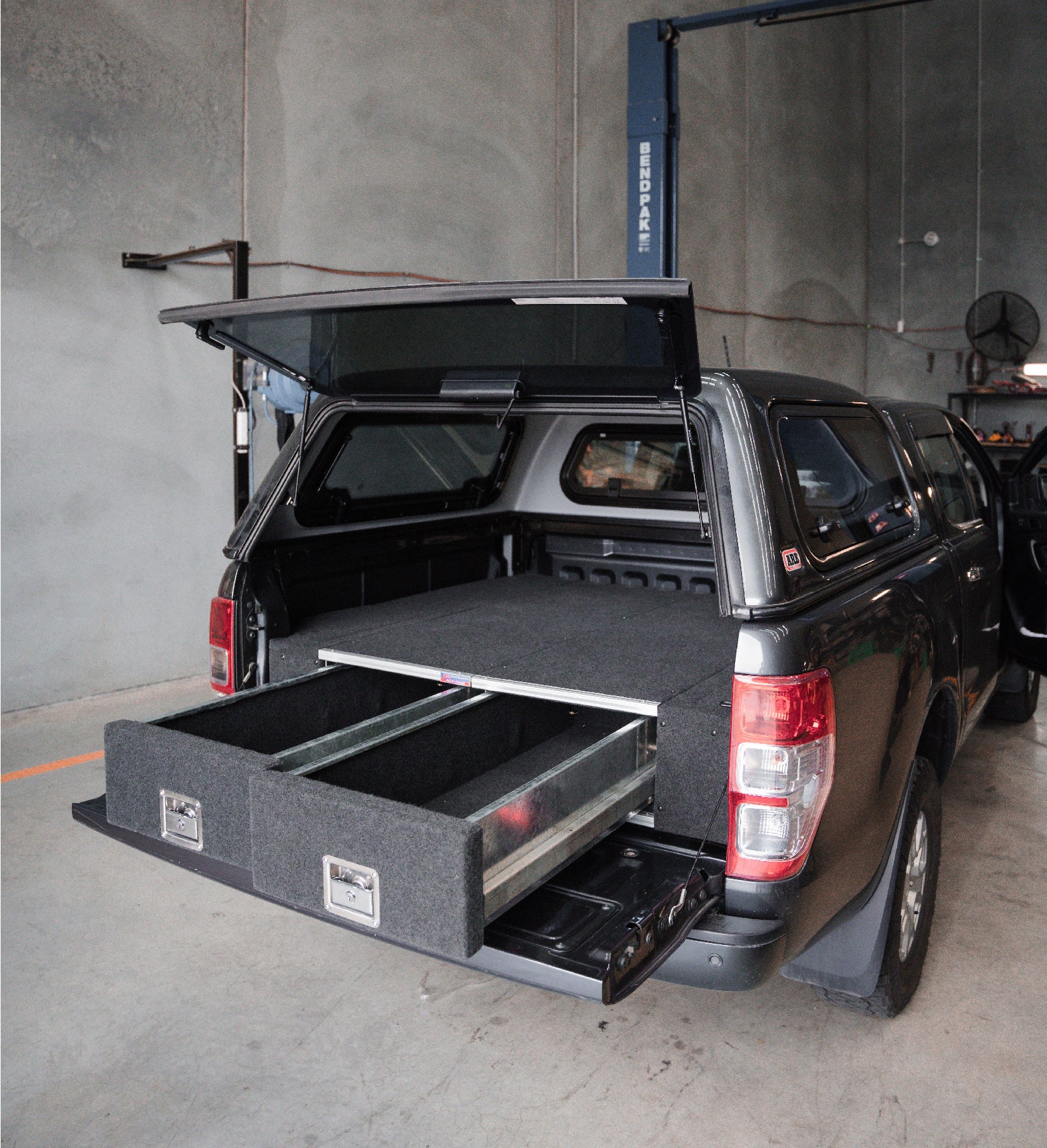 Ranger/BT50 2011-2021 4401 Galvanised Steel Carpet Dual Drawer System - SKU MCC-05003-4401 - Image 5