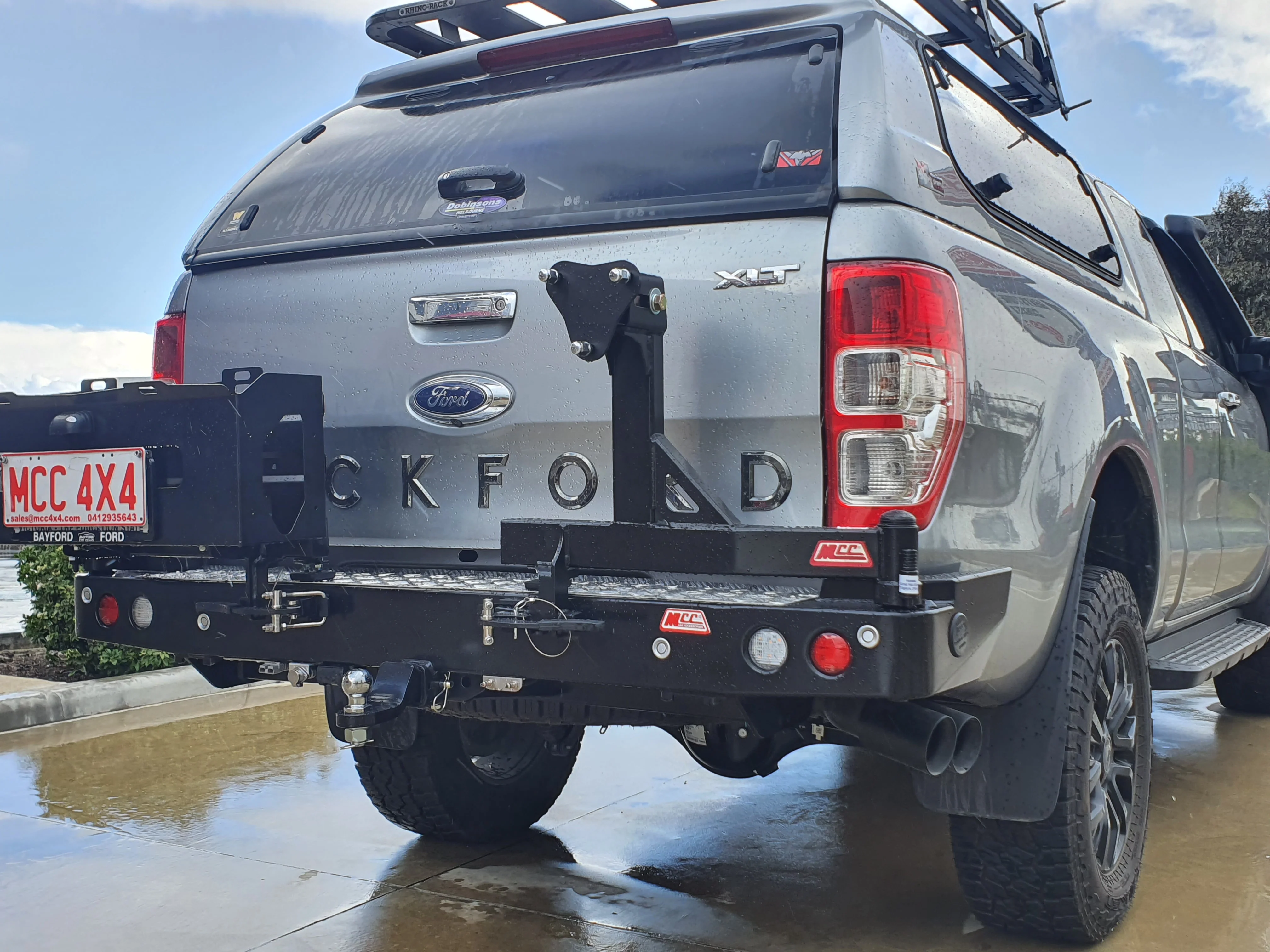 Ranger/BT50 2011-2021 022-02 Rear Wheel Carrier Double Jerry Can Holder Package - SKU MCC-05003-202PK3 - Image 3