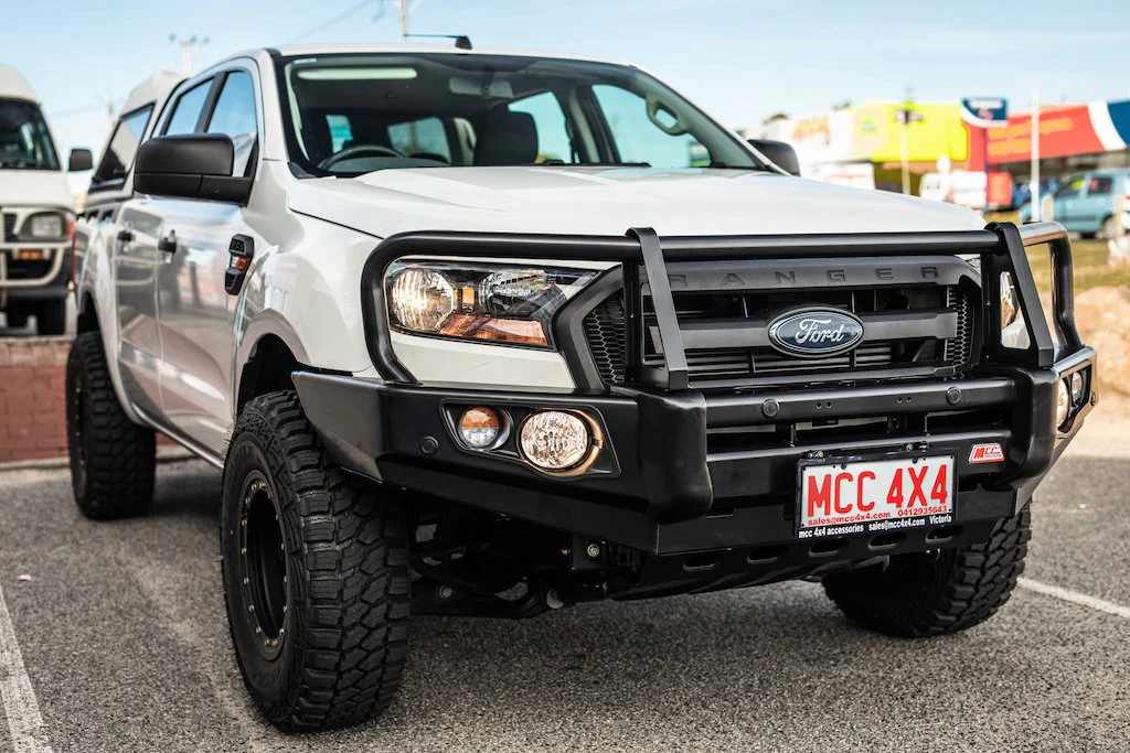 Ranger/Everest Non Tech MK 2 Mk 3 2016-2021 707-02 Falcon Bull Bar Black A-Frame Package (LED Foglight) - SKU MCC-05006-702FOGUP - Image 5