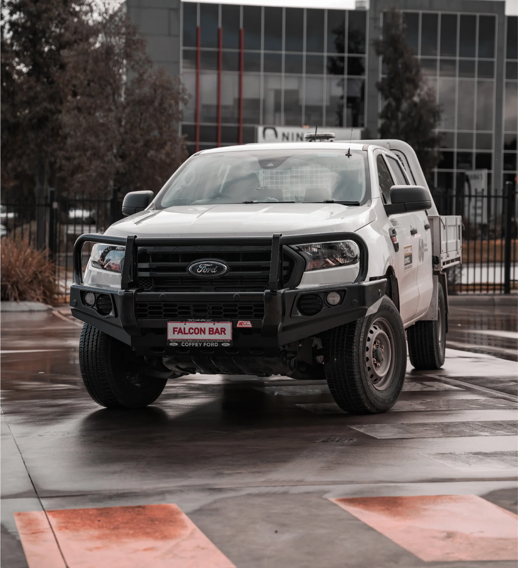 Ranger/Everest Non Tech MK 2 Mk 3 2016-2021 707-02 Falcon Bull Bar Black A-Frame Package (No Foglight) - SKU MCC-05006-702UP - Image 2